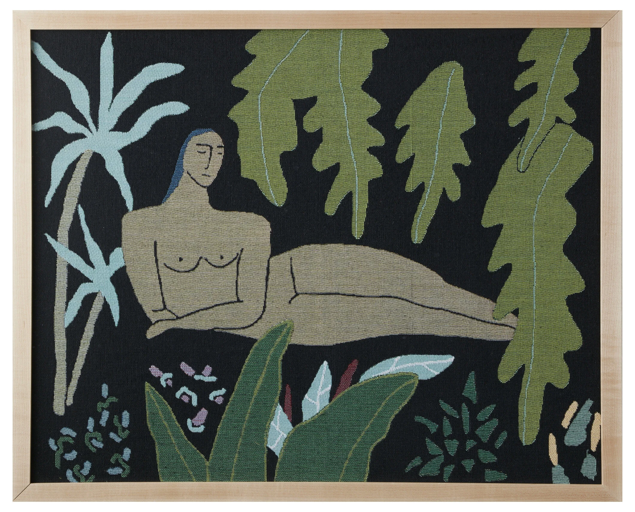 Jungle Framed Tapestry - Maple Wood — BFGF