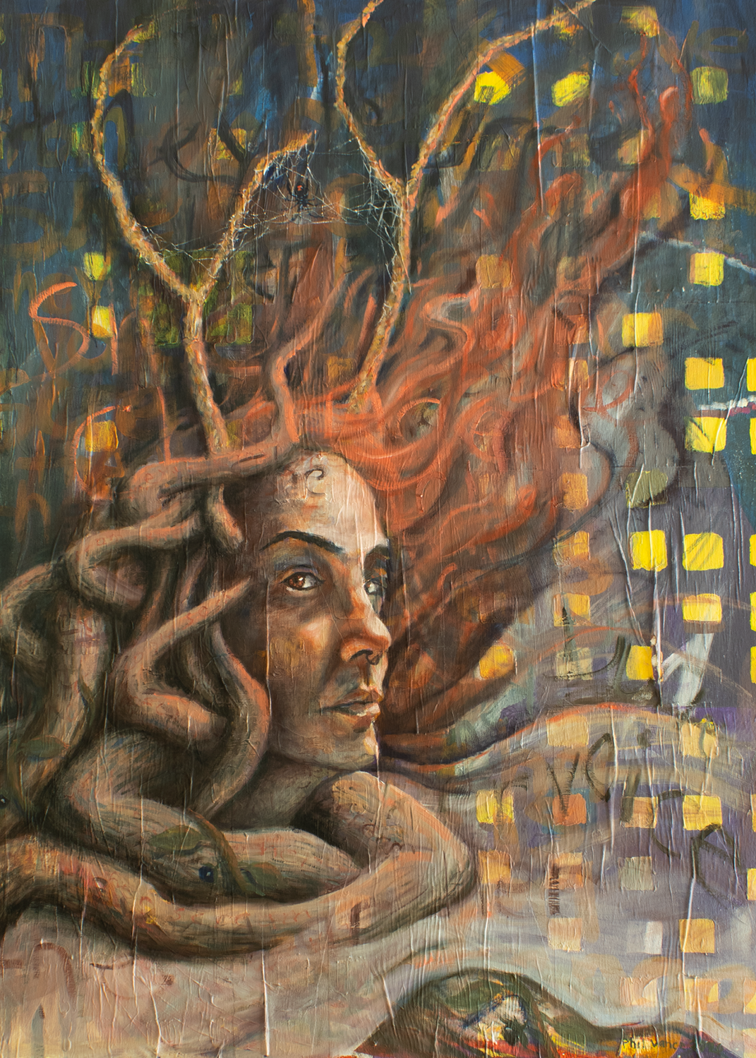 The Witch Acrylic and Oil painting by Phil Vance.png