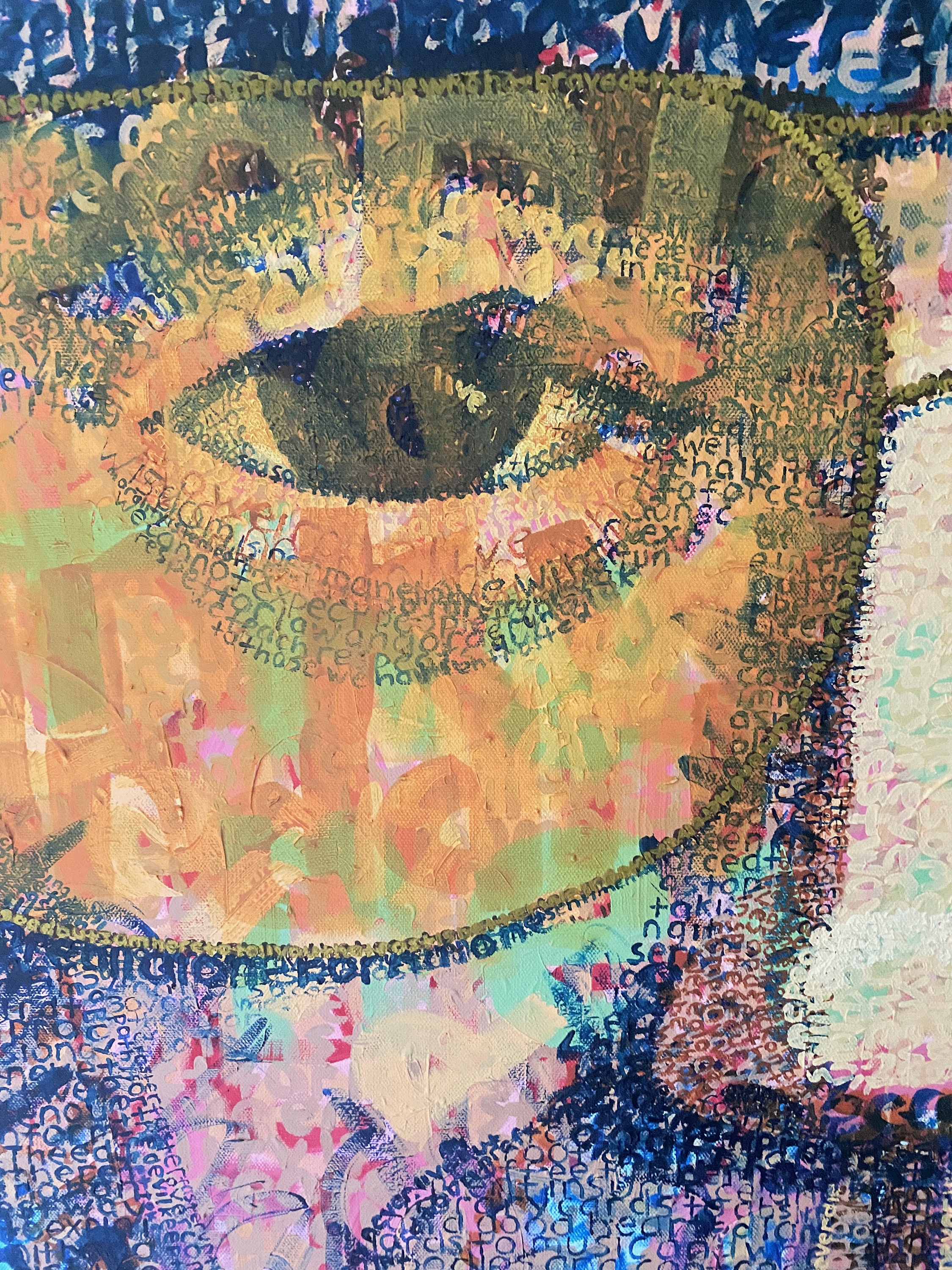 Hunter S Thompson Word Portrait by Phil Vance Eye and Sunglasses Detail.png