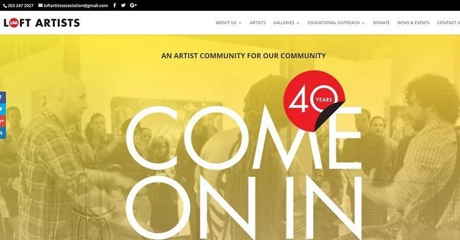 Before &amp; After Series: @loftartists needed a better website to display their work for the community, programs they offer for kids, and people that want to learn more about art - while also showcasing their roster of talented artists that sell man