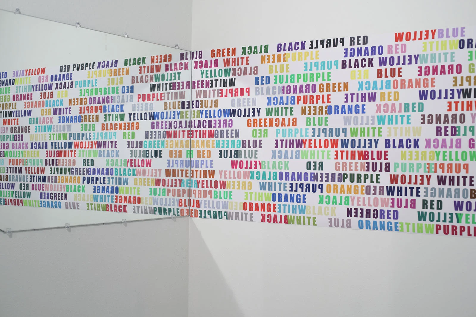 Spectral Lexicon 2016 Mirror and photo on matte paper. 30” x 44”/ 30”x 44”