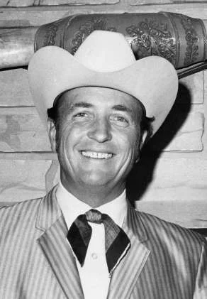 Hadley Barrett, Rodeo Announcer and Emcee, in 1975. Photo courtesy of 101 Wild West Rodeo .