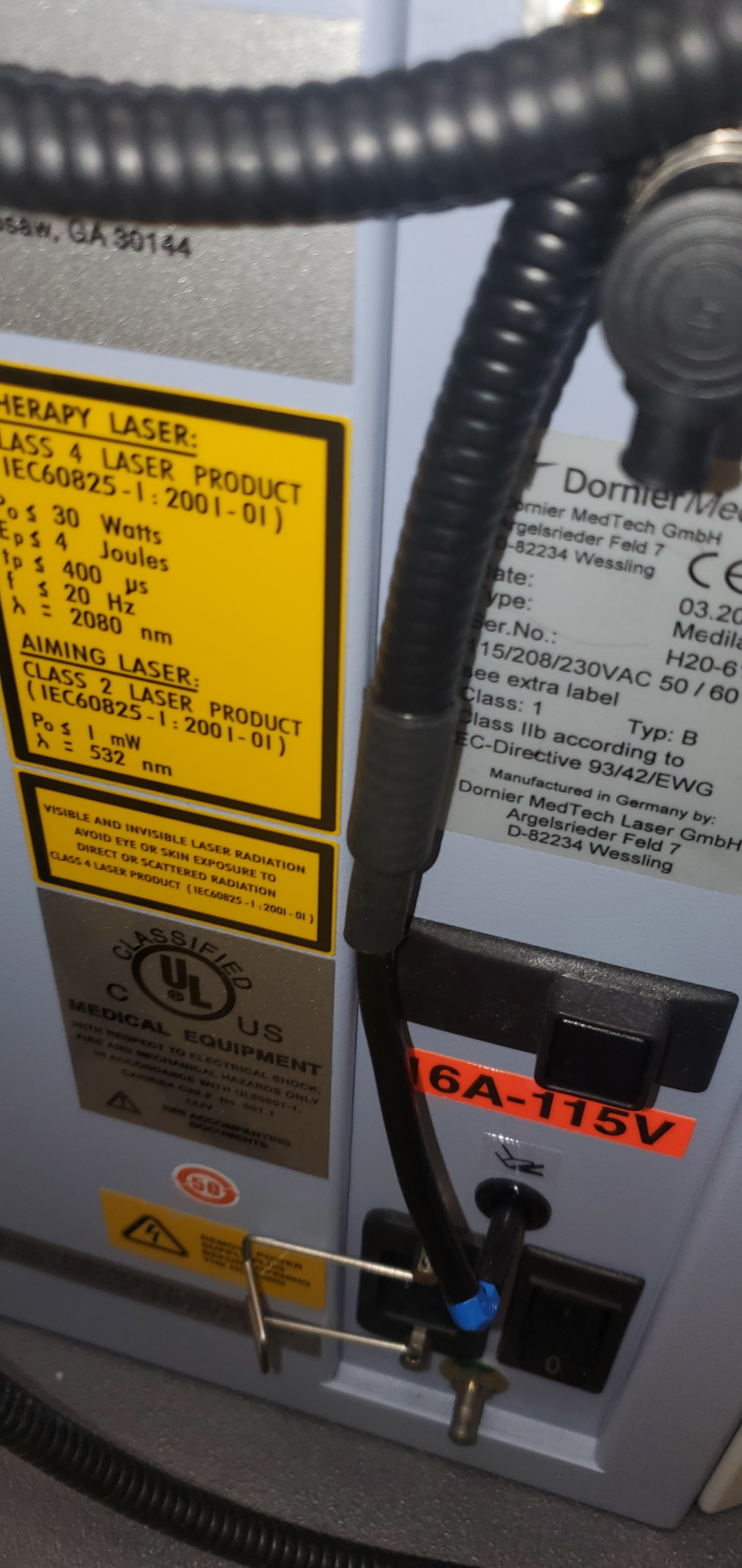 2008 DORNIER Medilas H20 Laser - Holmium