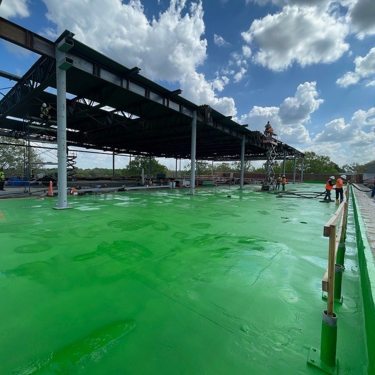 Henry ProDeq Instant Setting waterproofing chosen as the preferred waterproofing on the roof deck of the @davidsoncollege Library.