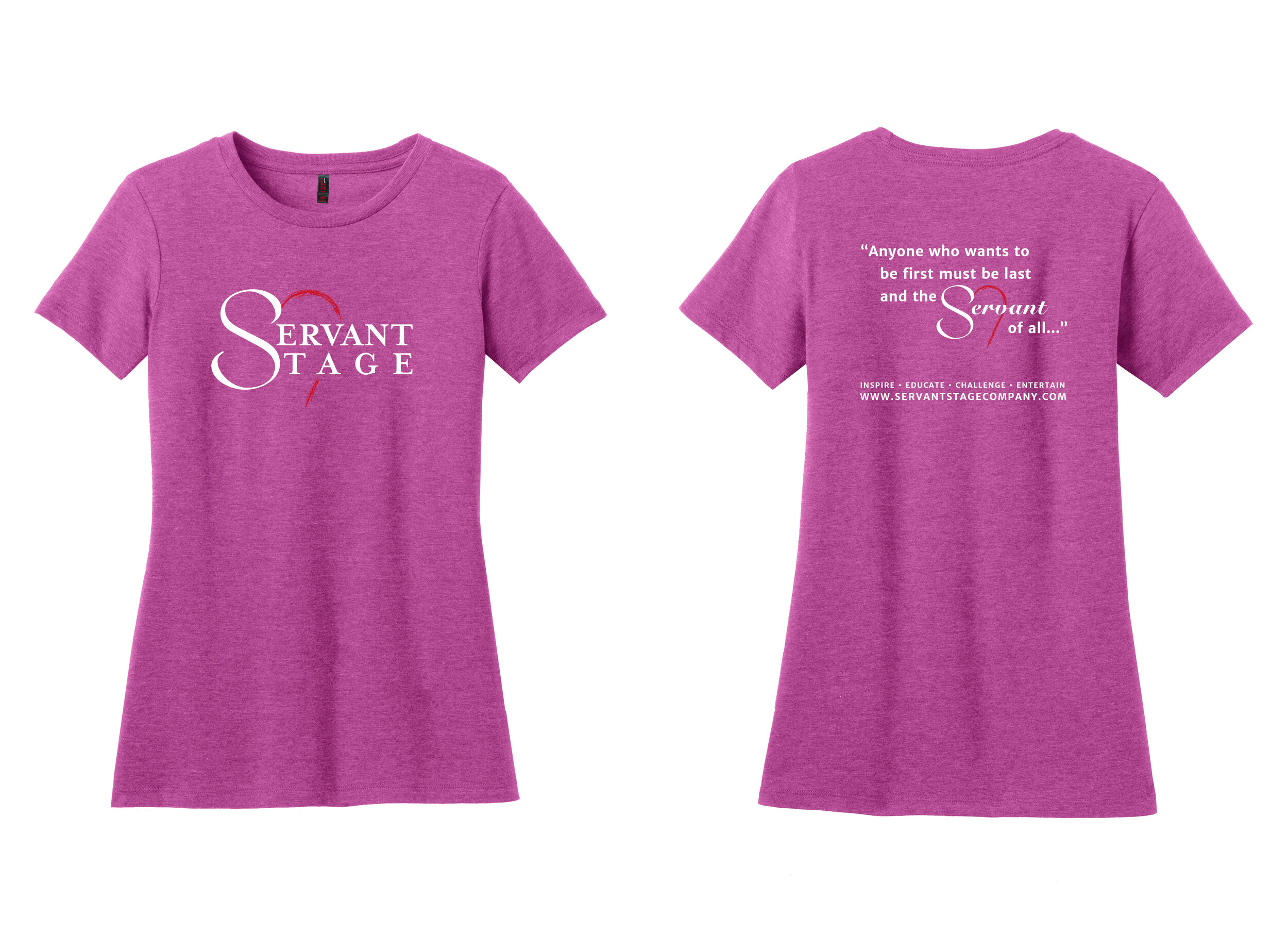 bekæmpe tæt Tryk ned Pink Raspberry T-Shirt — Servant Stage