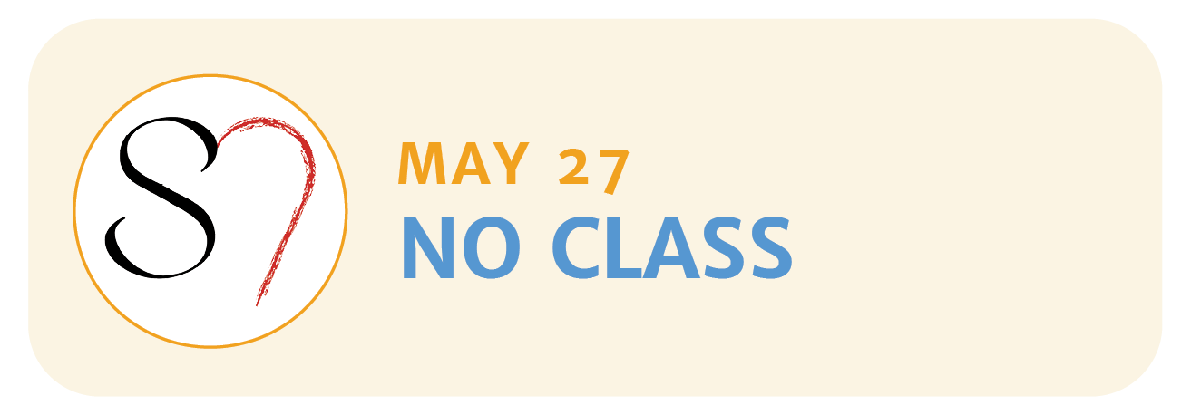 May 27 | NO CLASS