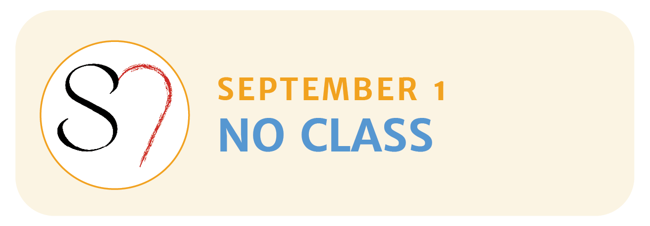 September 1 | NO CLASS 