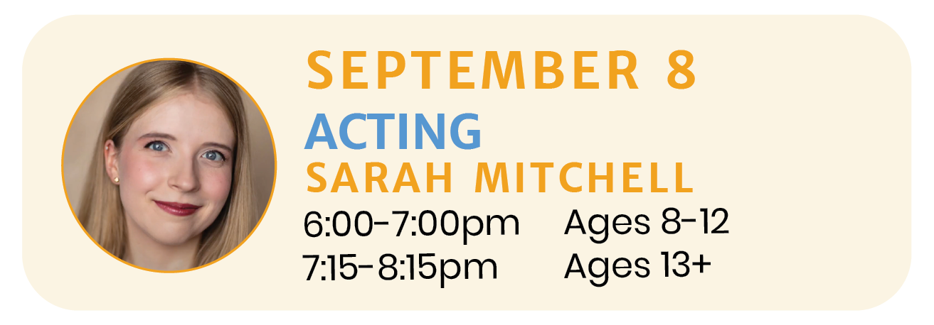 September 8 | ACTING with Sarah Mitchell