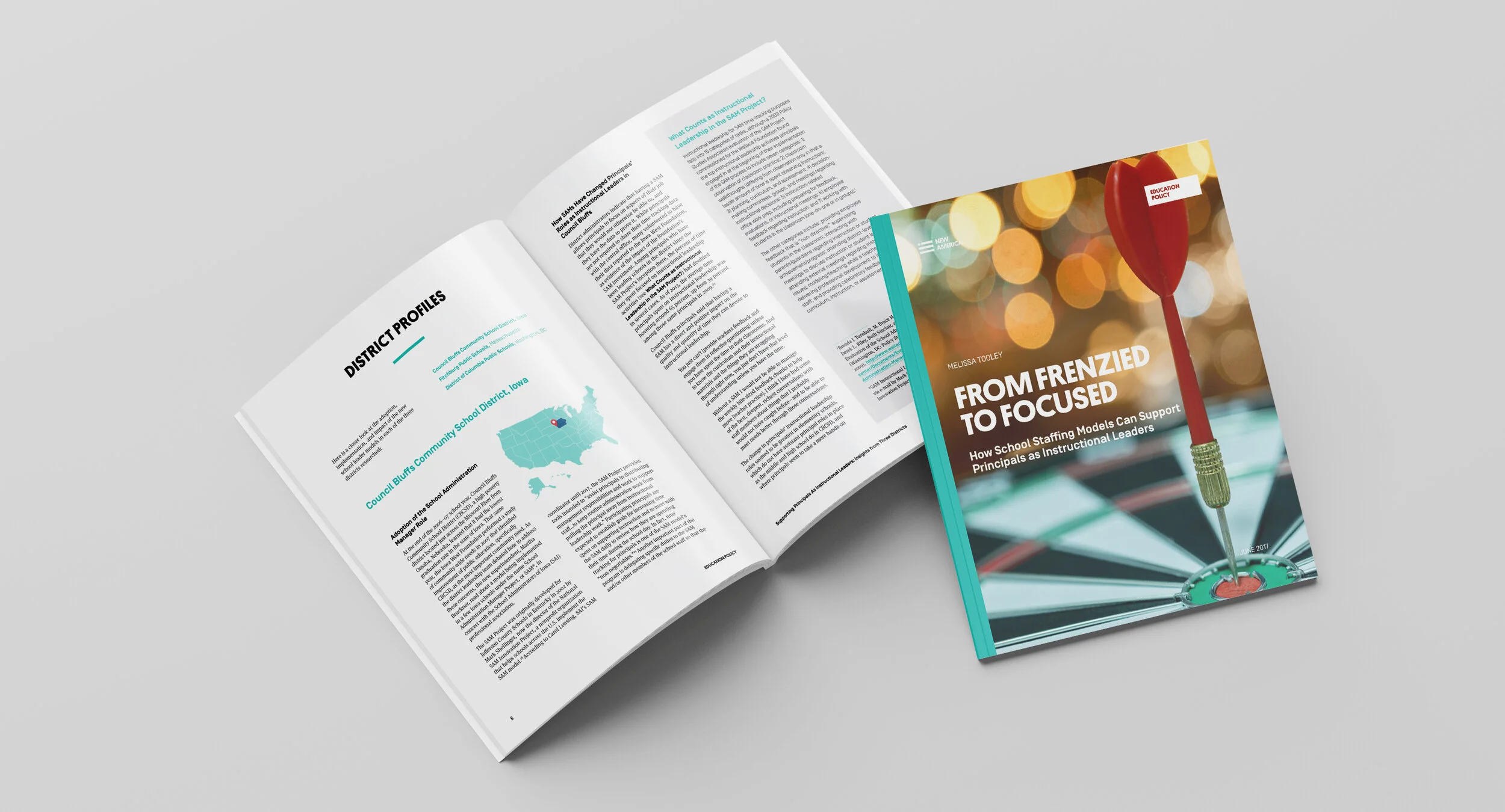 New America | From frenzied to focused | Cover and interior spread