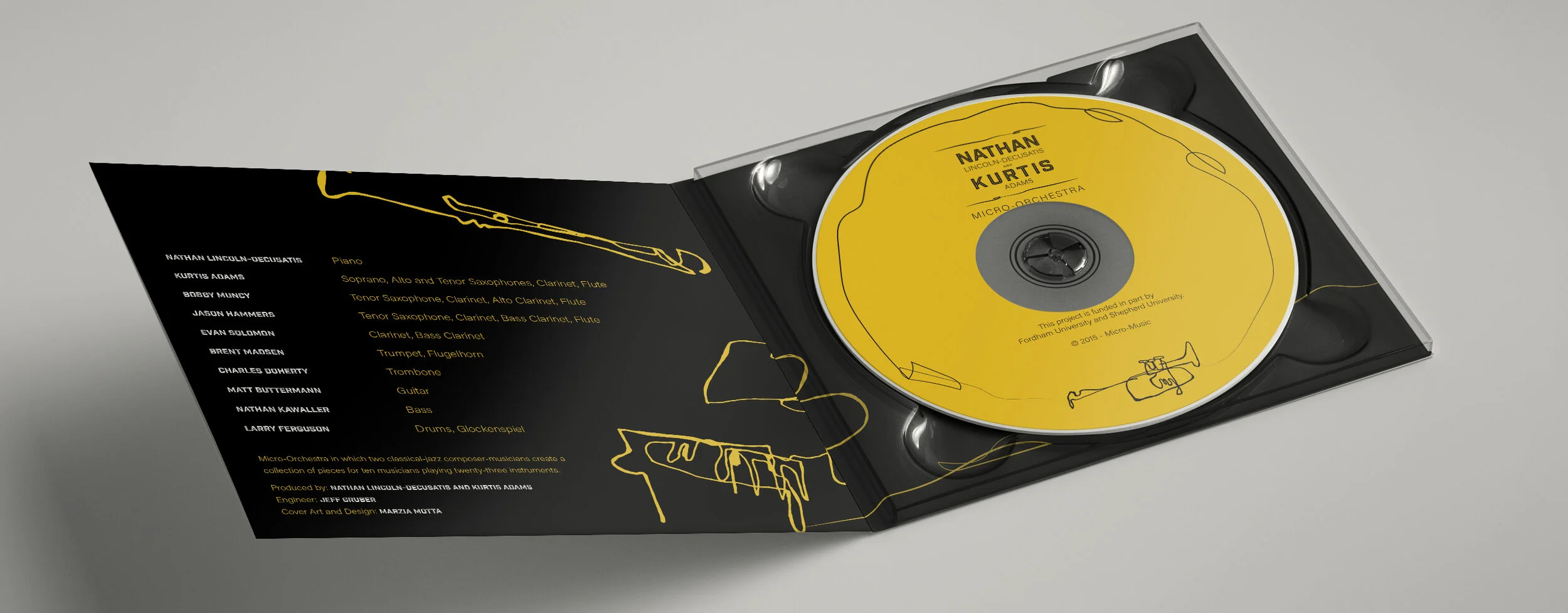 Micro-Orchestra interior case and cd