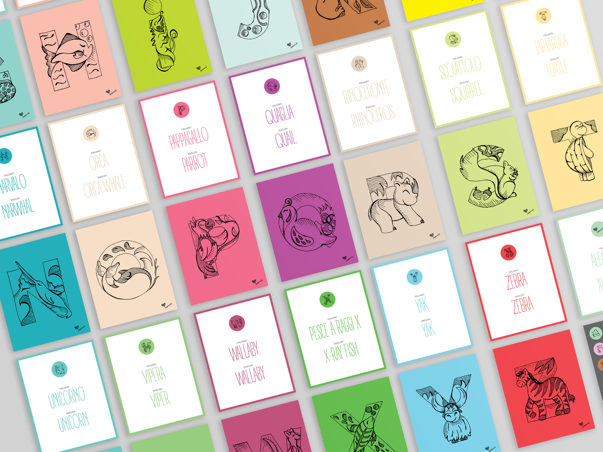 Set of flash cards that can accompany the deck