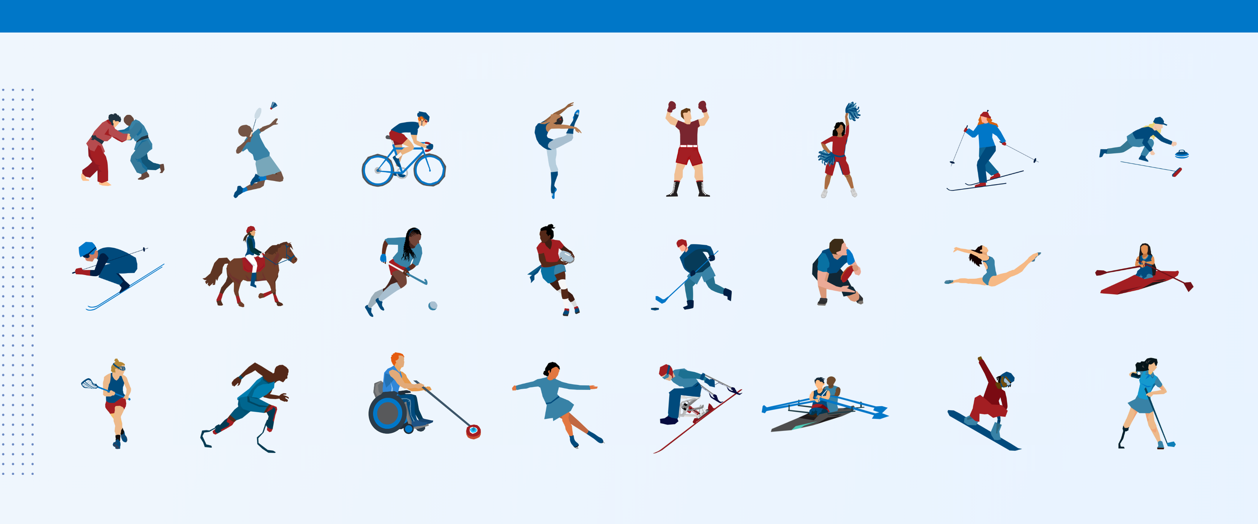 Aspen Institute Branded Sports Illustrations Set
