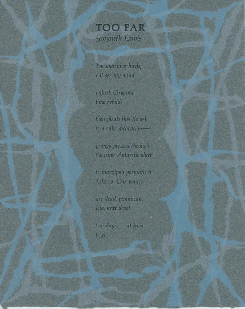 Chapbooks Et Cetera Pied Oxen Printers