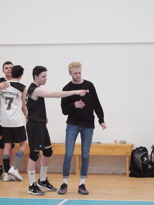 Me Coaching with Foothills Volleyball Club