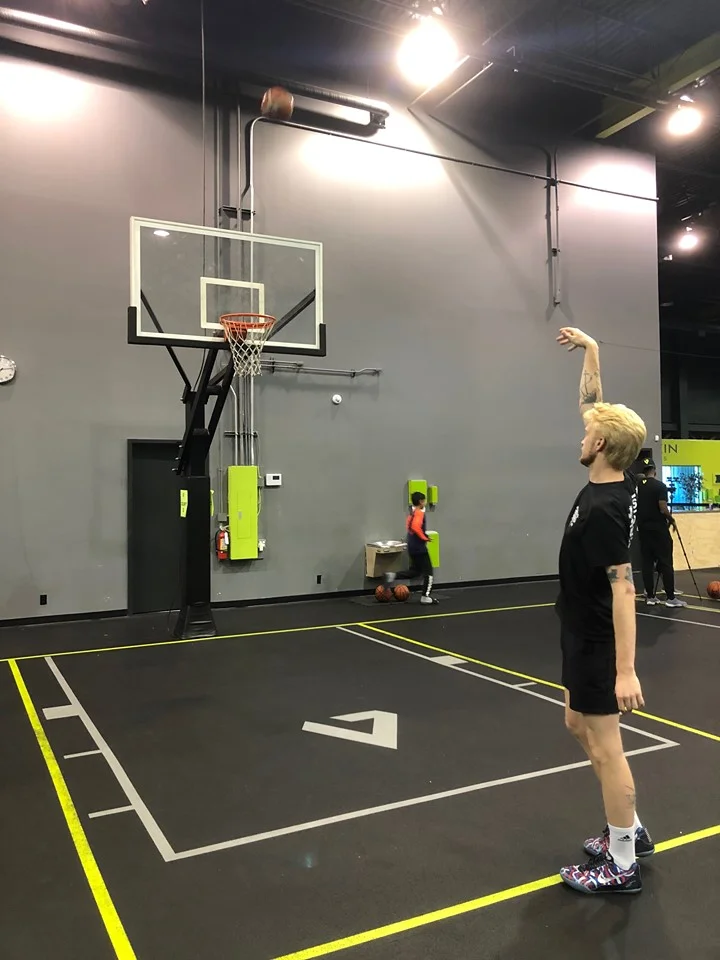 Me showing off my new shooting form