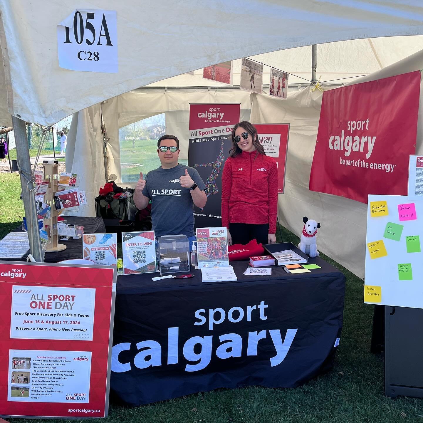 We are setup at Nagar Kirtan in Prairie Winds Park today telling everyone about All Sport One Day happening June 15th. Come by and say hello and play some games we have setup, we&rsquo;re also hosting a contest to win two tickets to the @calgarysurge