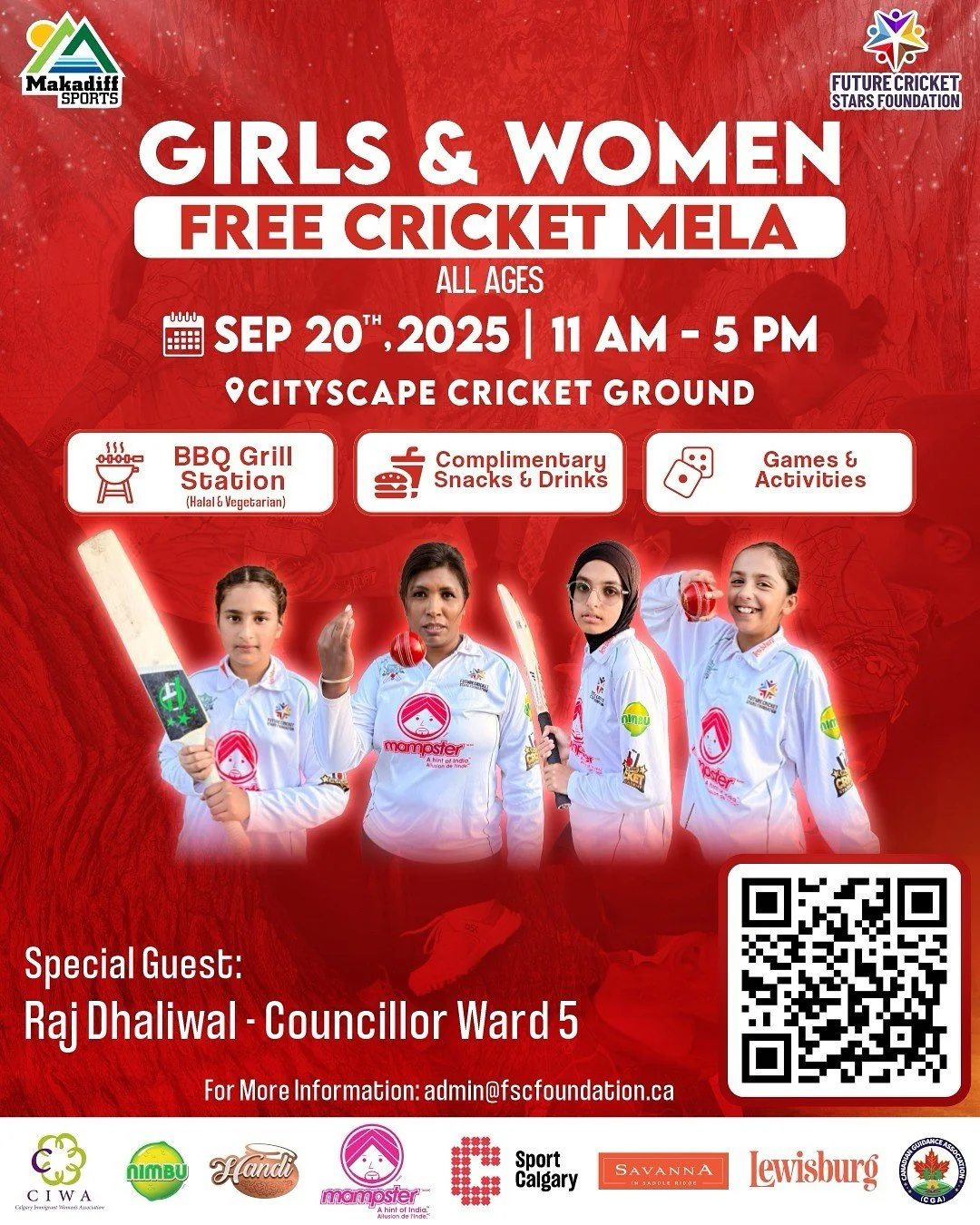 Girls & Women Free Cricket Mela