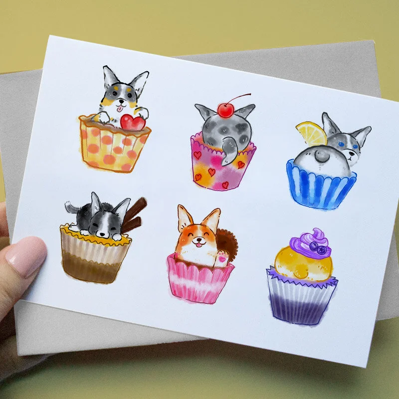 Corgi Cupcakes