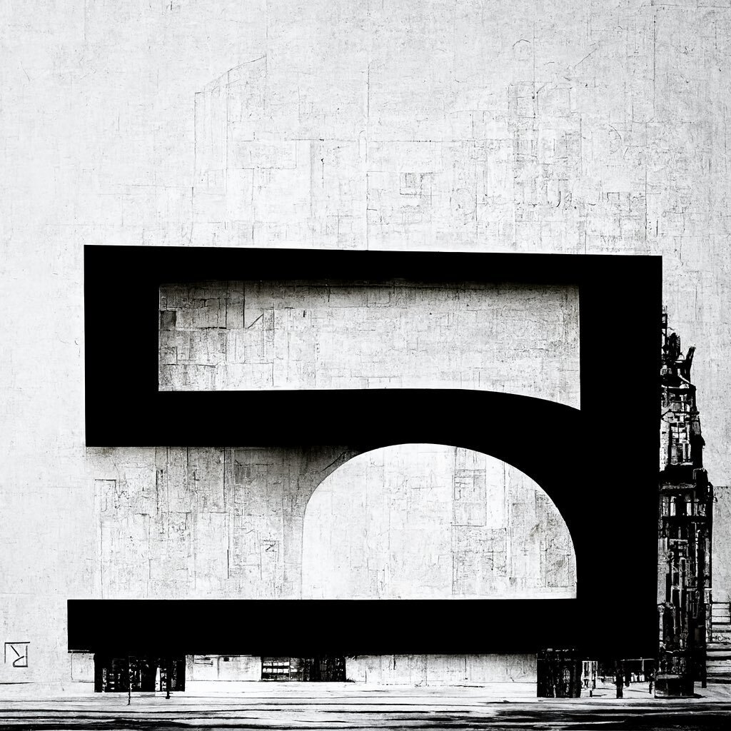 9️⃣🤚🖖
.
#typography #36daysoftype #architecture #aiart #drawingwithai