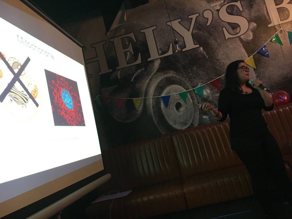 Mariana at the Pint of Science Event