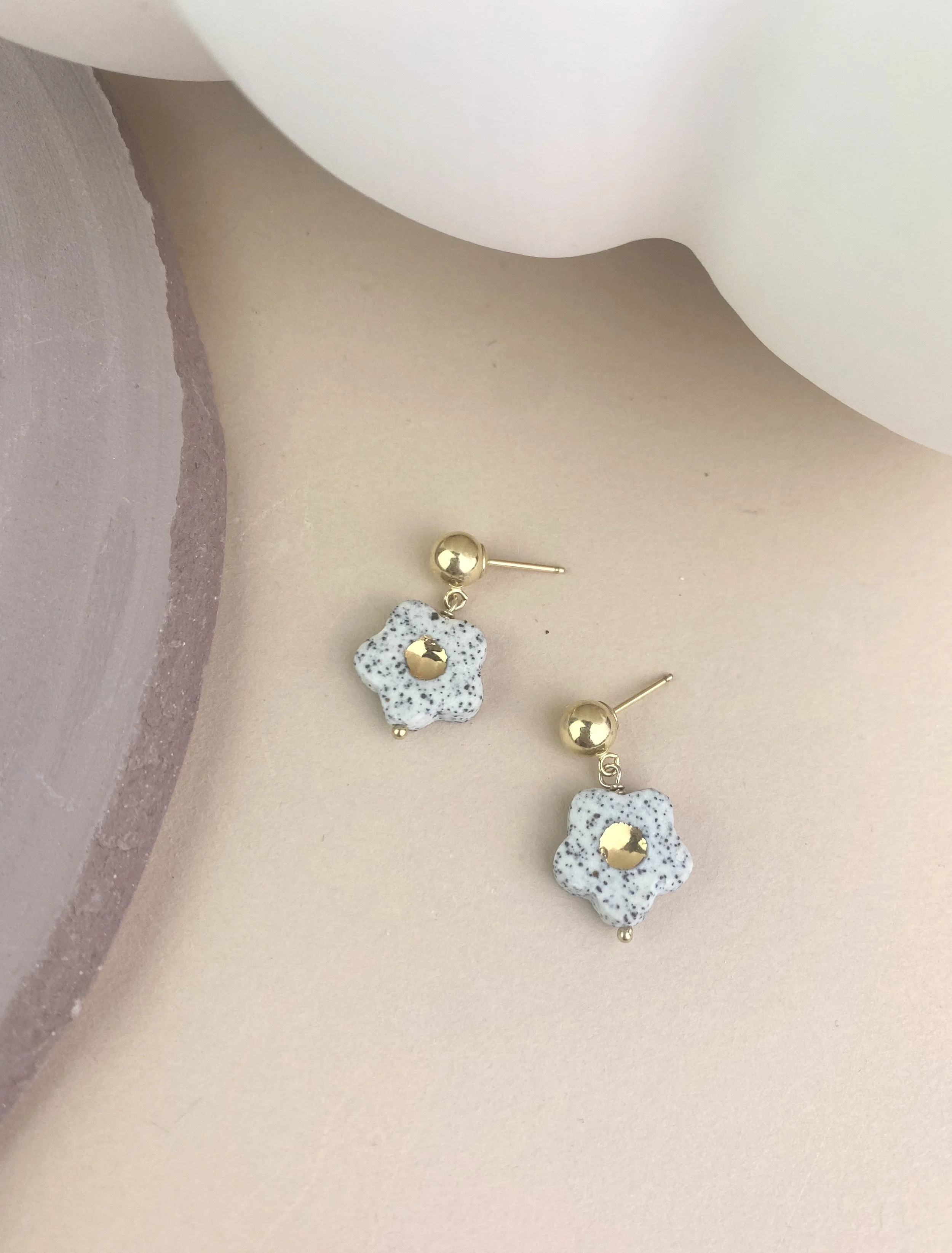 Flower Drop Earring - Short Drop