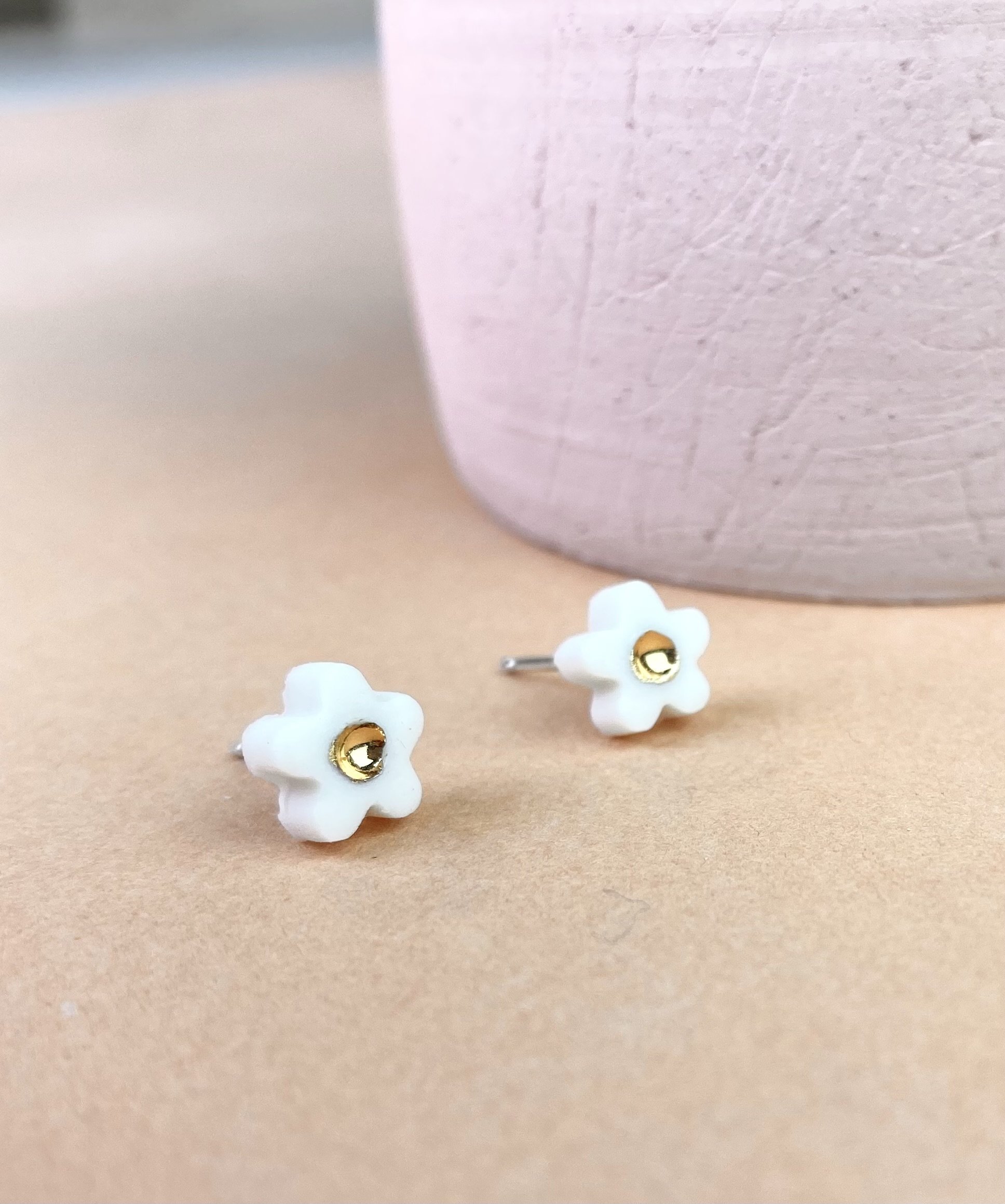 Flower studs - various colors