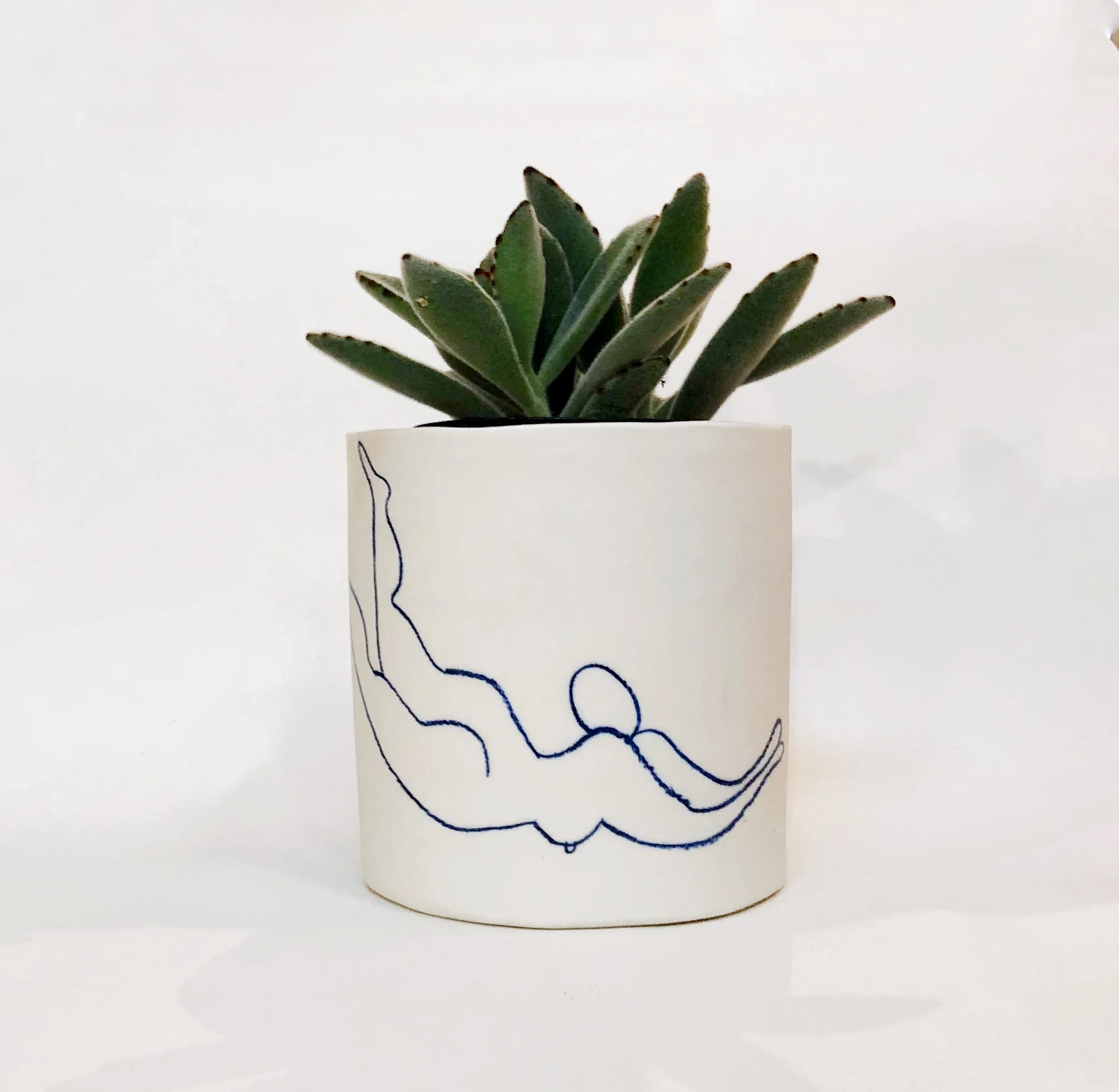 Large Nude Line Drawn Planter (Sample)
