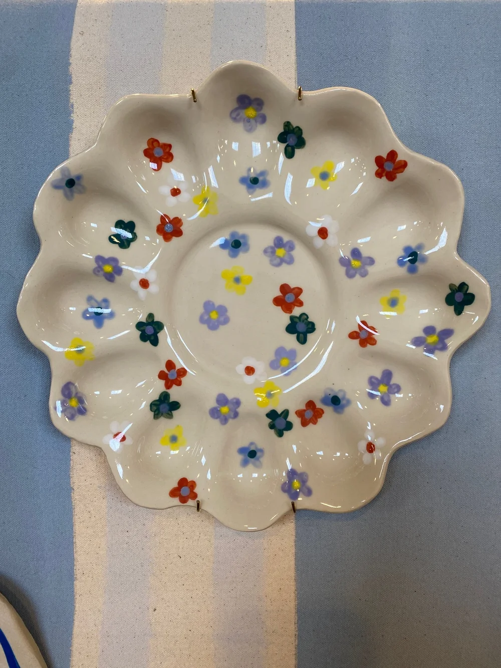Handmade Ceramic Deviled Egg Tray | Unique Deviled Egg Plate — Rex