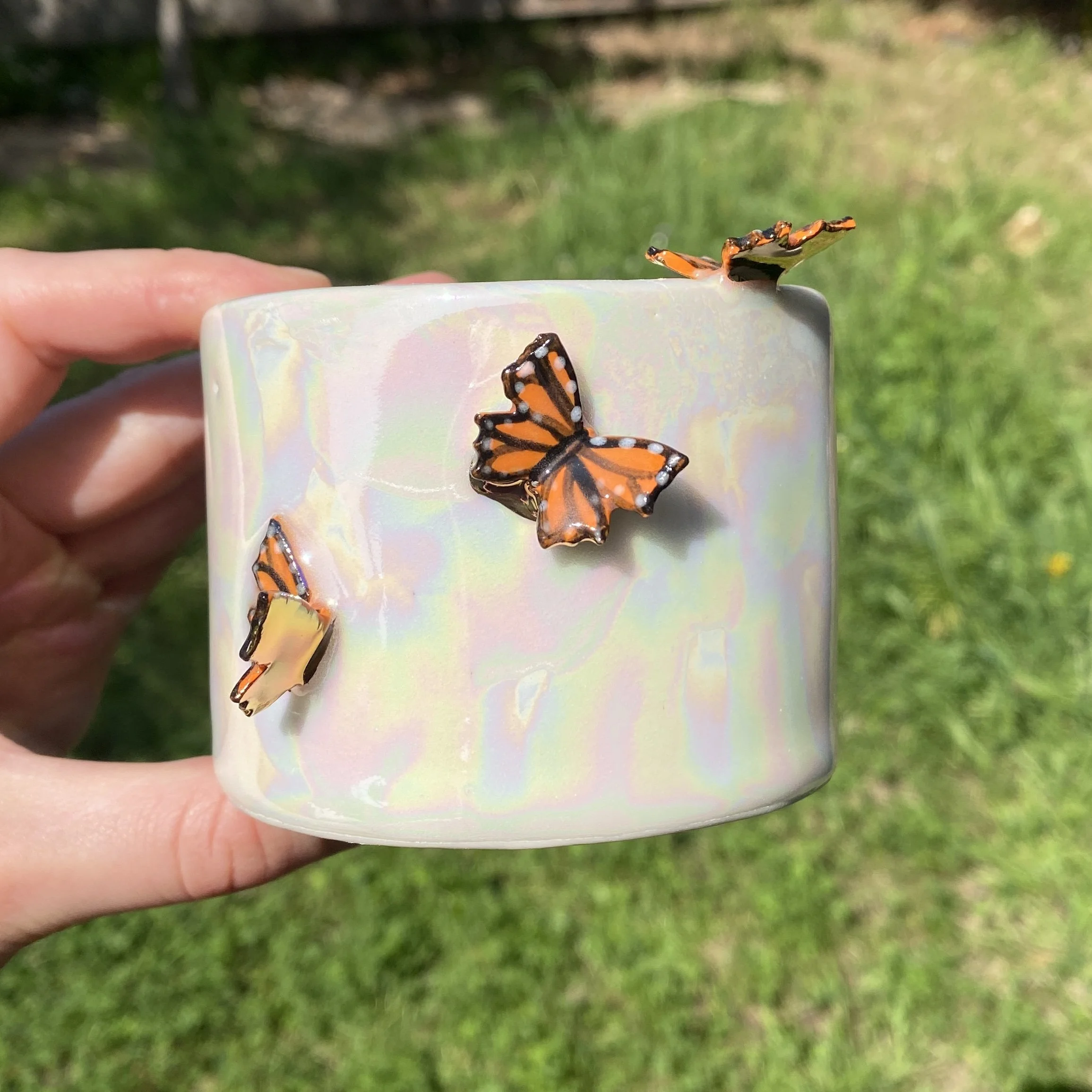 Opalescent Butterfly Cocktail Cup (Second) 1