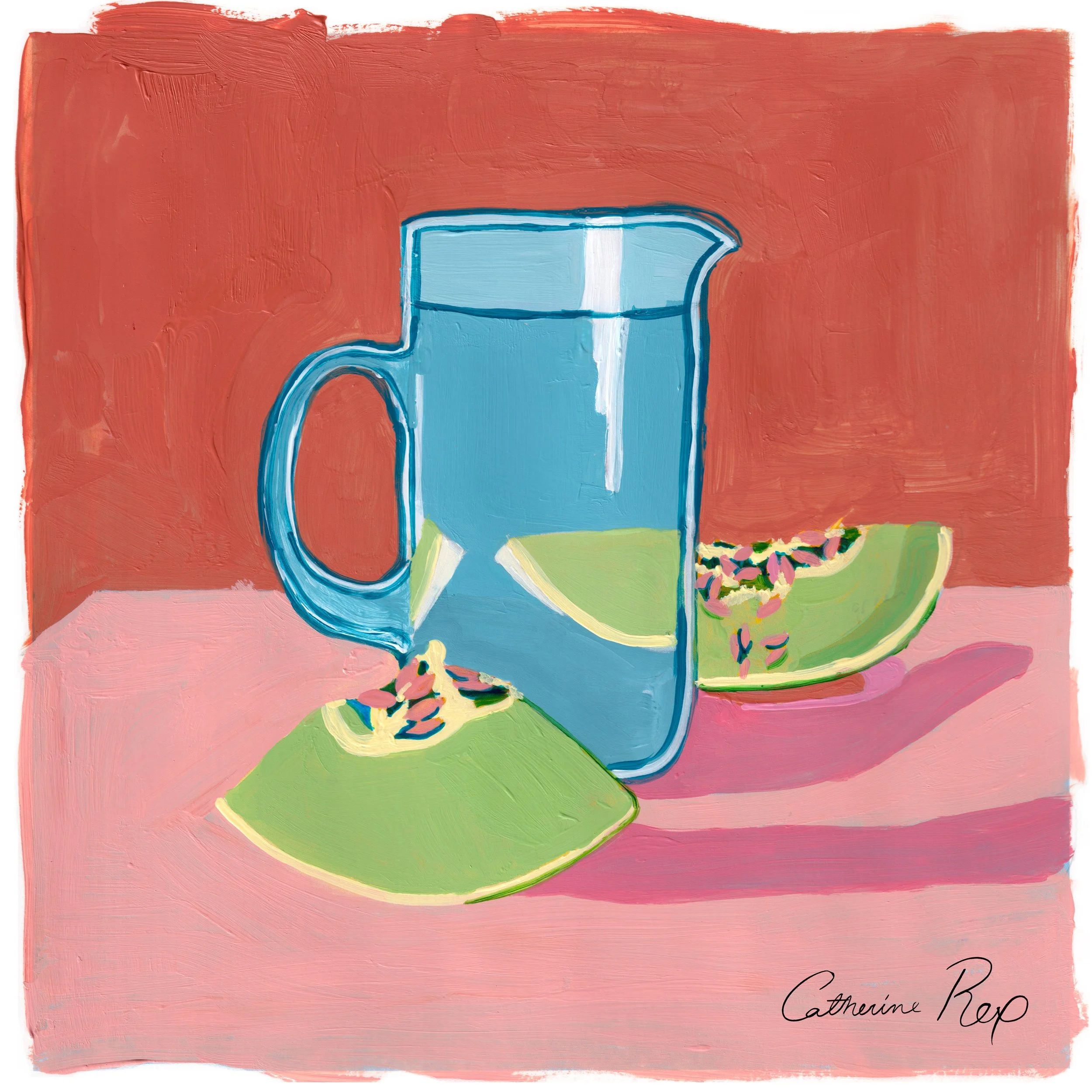 Pitcher and Melon - Limited Giclée Art Print