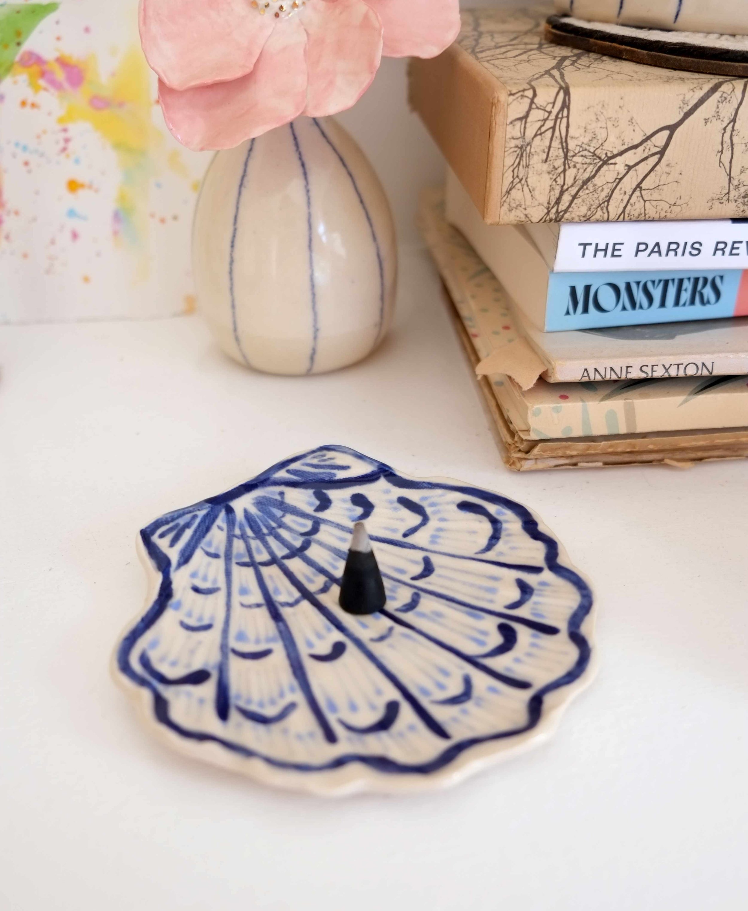 Blue Seashell Dish N2