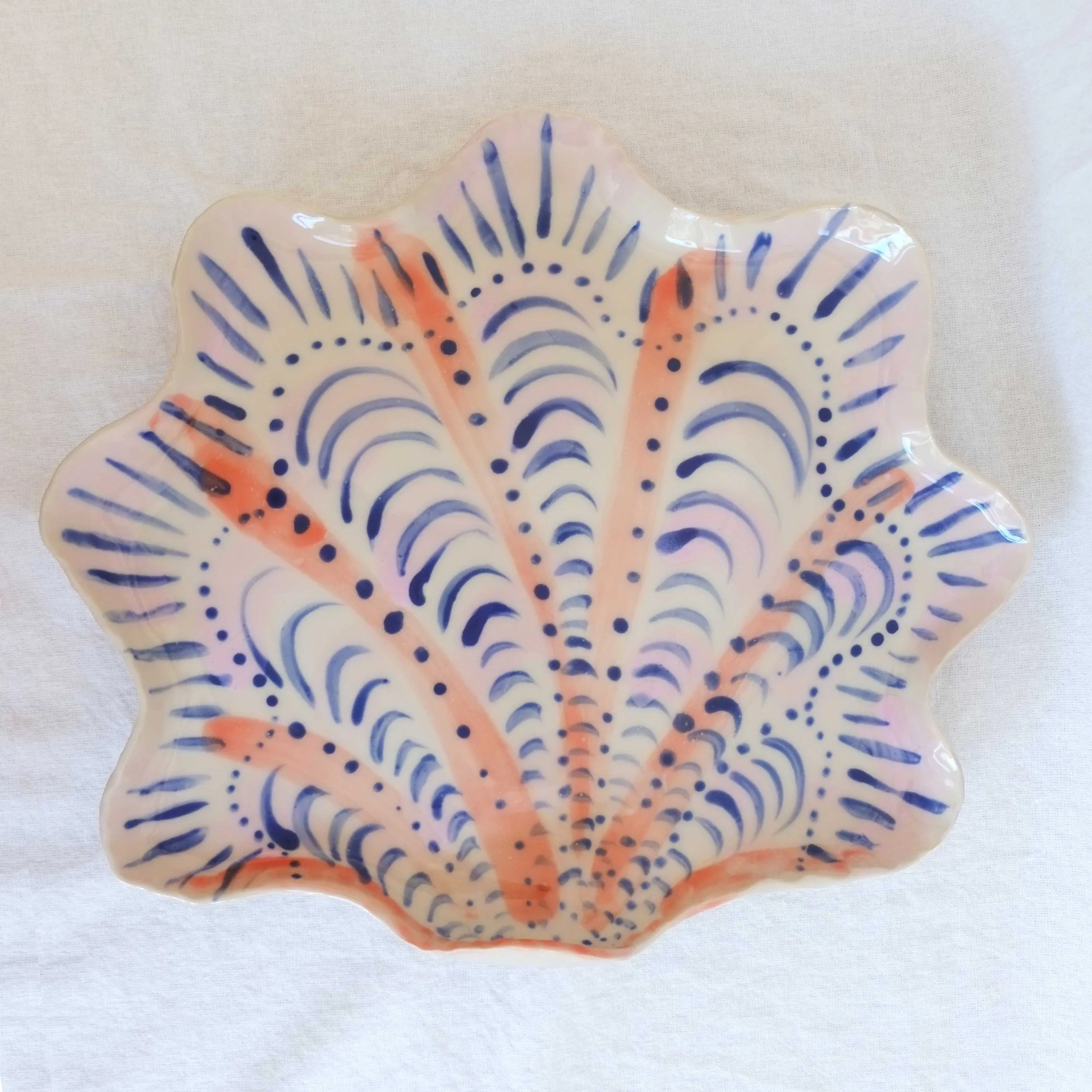 Large Ceramic SeaShell