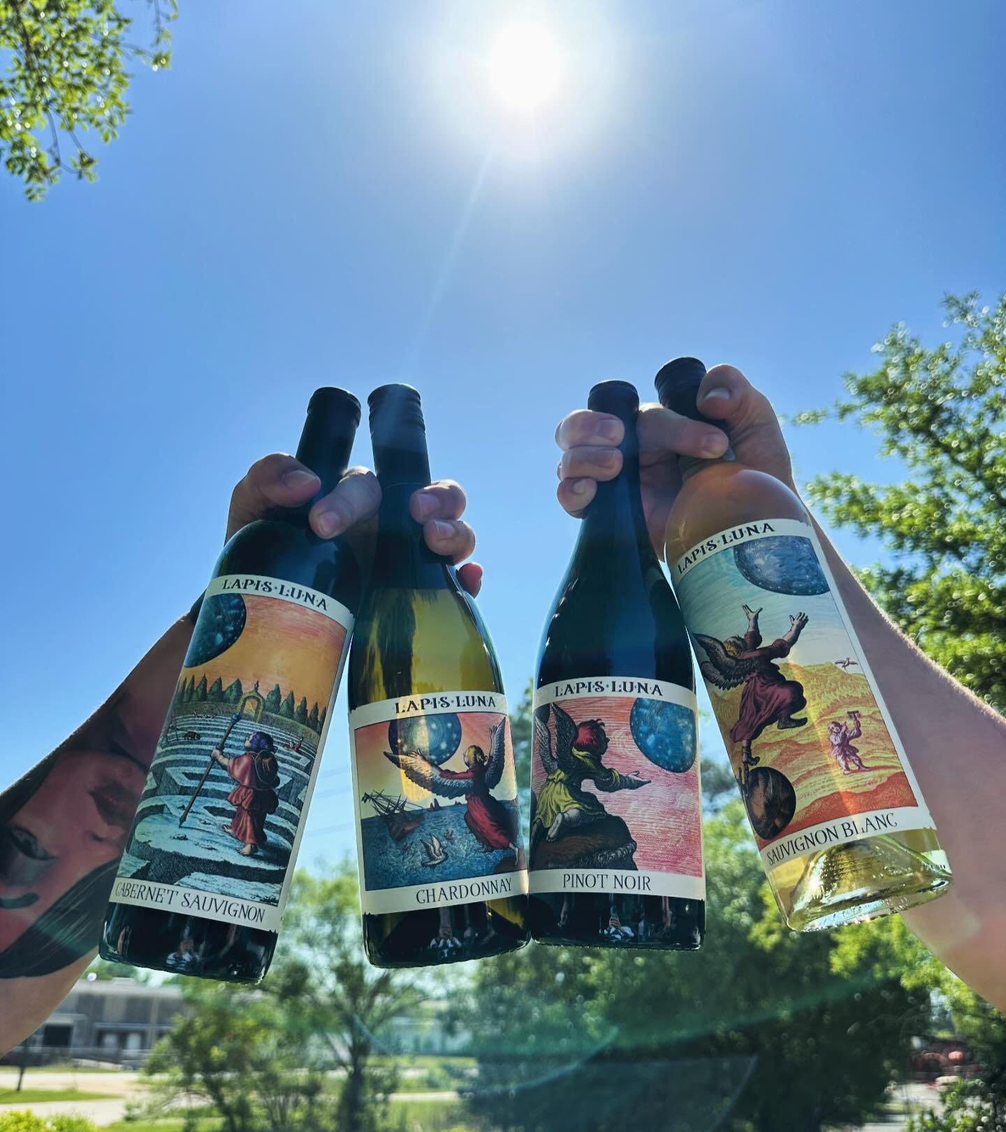 Stealing the sun&lsquo;s spotlight for a second to showcase these @lapislunawines beauties. 🌖 #solareclipse2024 #reachforthemoon