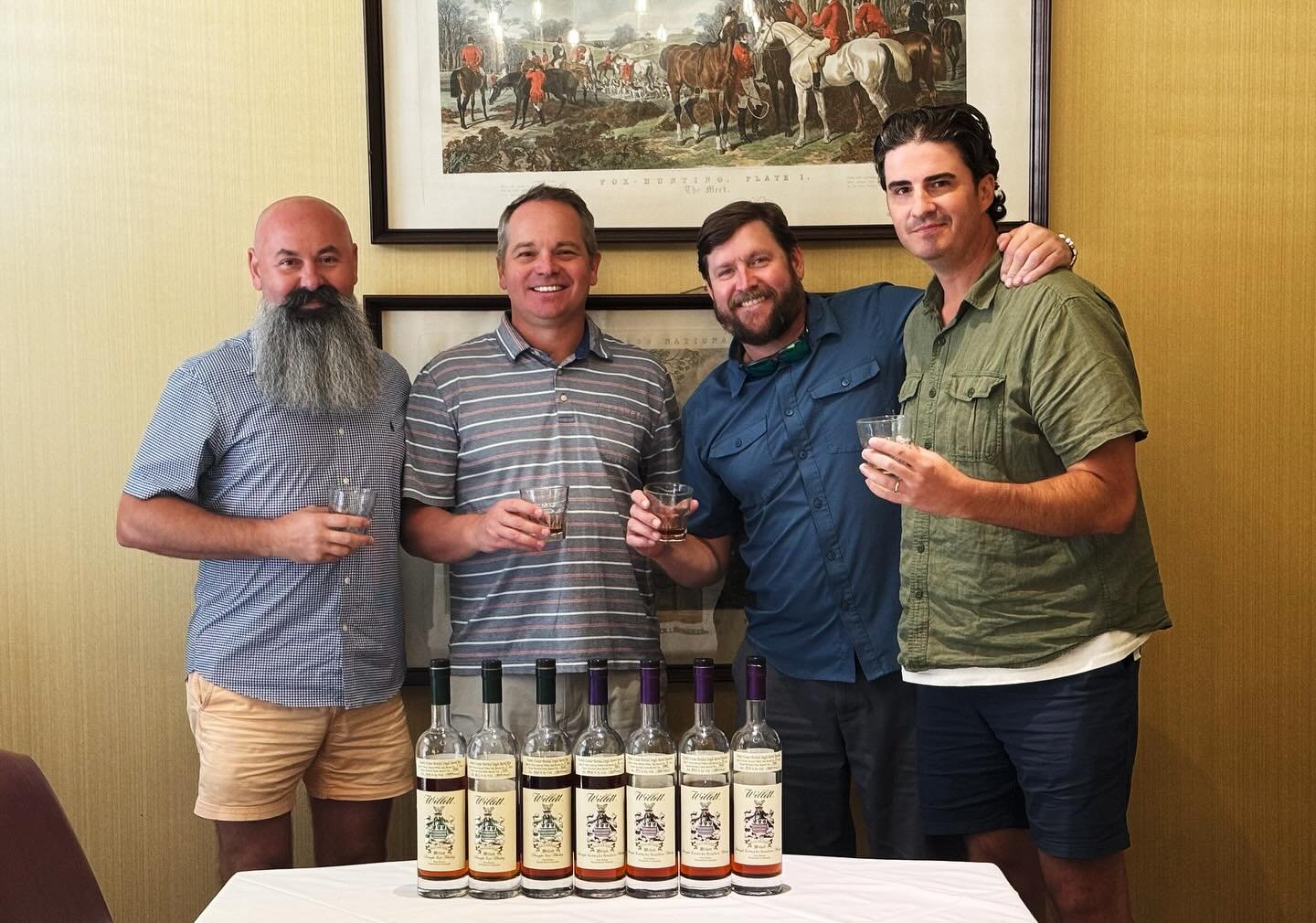 @willettdistillery tastings with the men of the Midlands! ✨🥃 #kenutckybourbon #privatebarrel #singlebarrelpick #willettfamilyestate