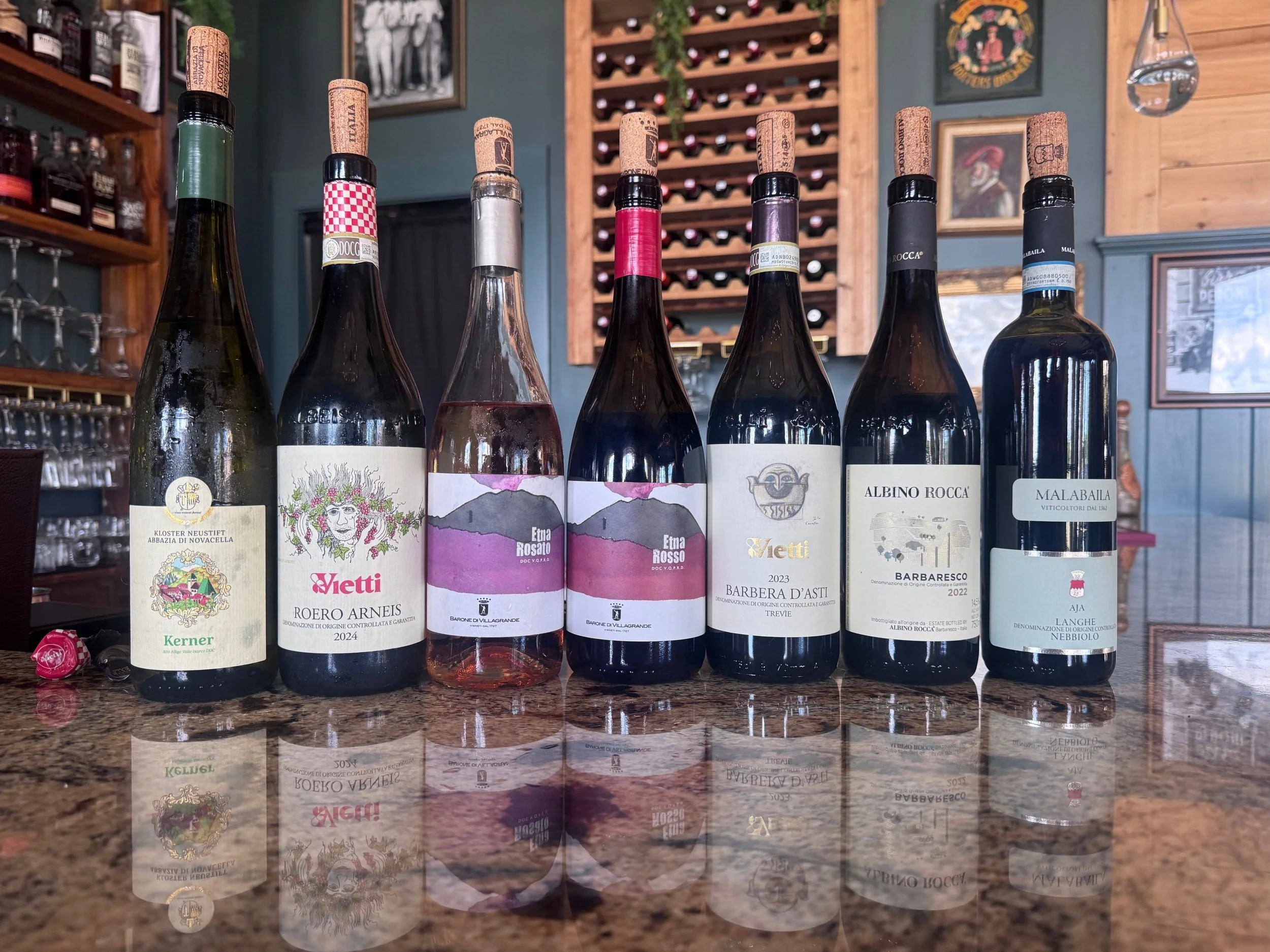 A journey across Italy, one glass at a time. 🇮🇹🍷

This lineup spans some of the country&rsquo;s most distinctive terroirs&mdash;from the cool, alpine vineyards of Alto Adige to the volcanic soils of Mount Etna and the storied hills of Piedmont. Ea