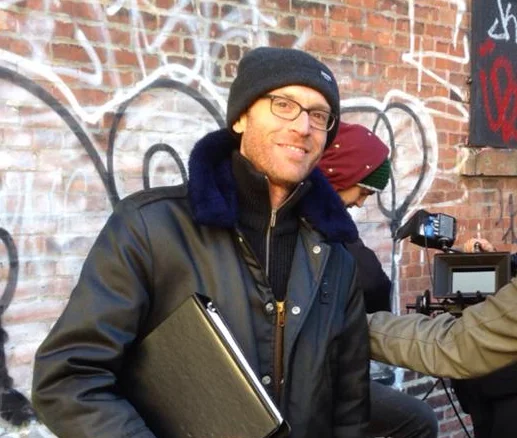 Clayton Dean Smith on set of Off Track Betty
