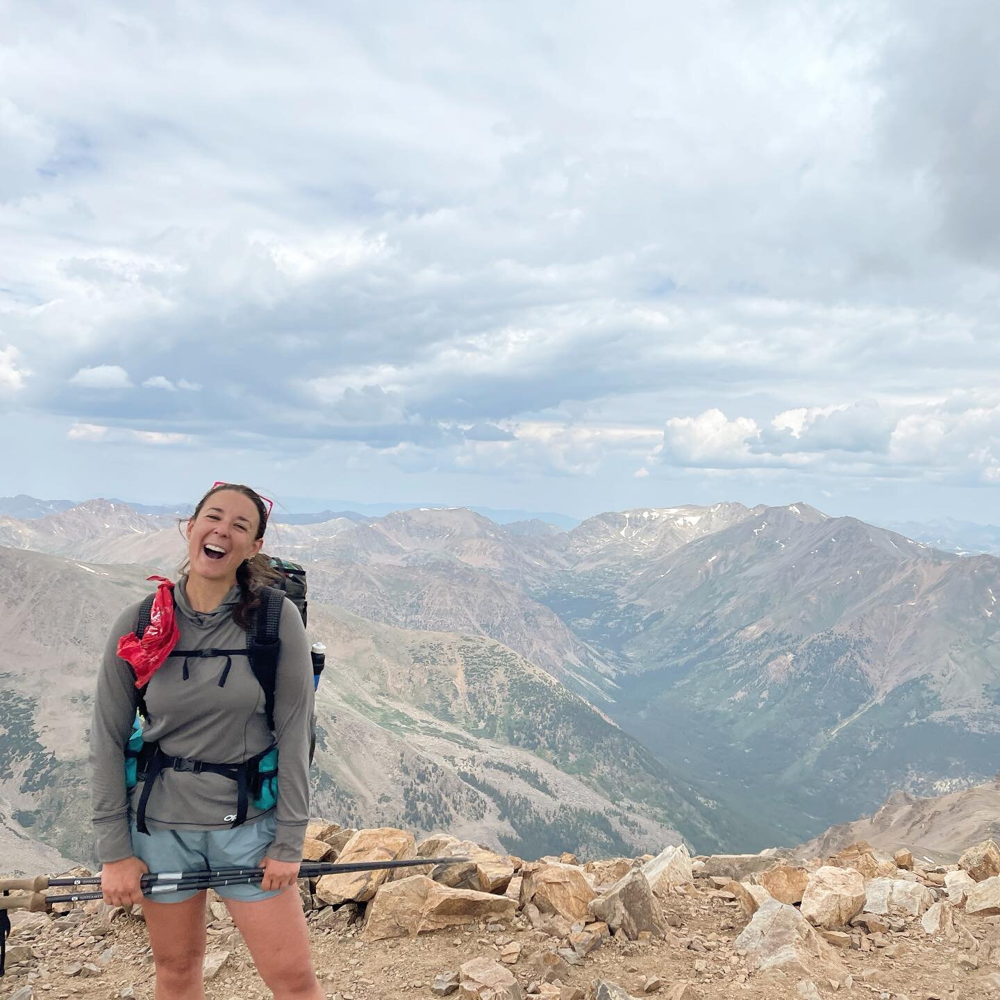 -Mt Elbert ascent: This pile of rocks was put here by satan for the sole purpose of ruining my life 
-Mt Elbert summit: I am queen of this rock pile. I am a princess of dirt. I am unstoppable 
-Mt Elbert descent: Gather round children, while I tell y