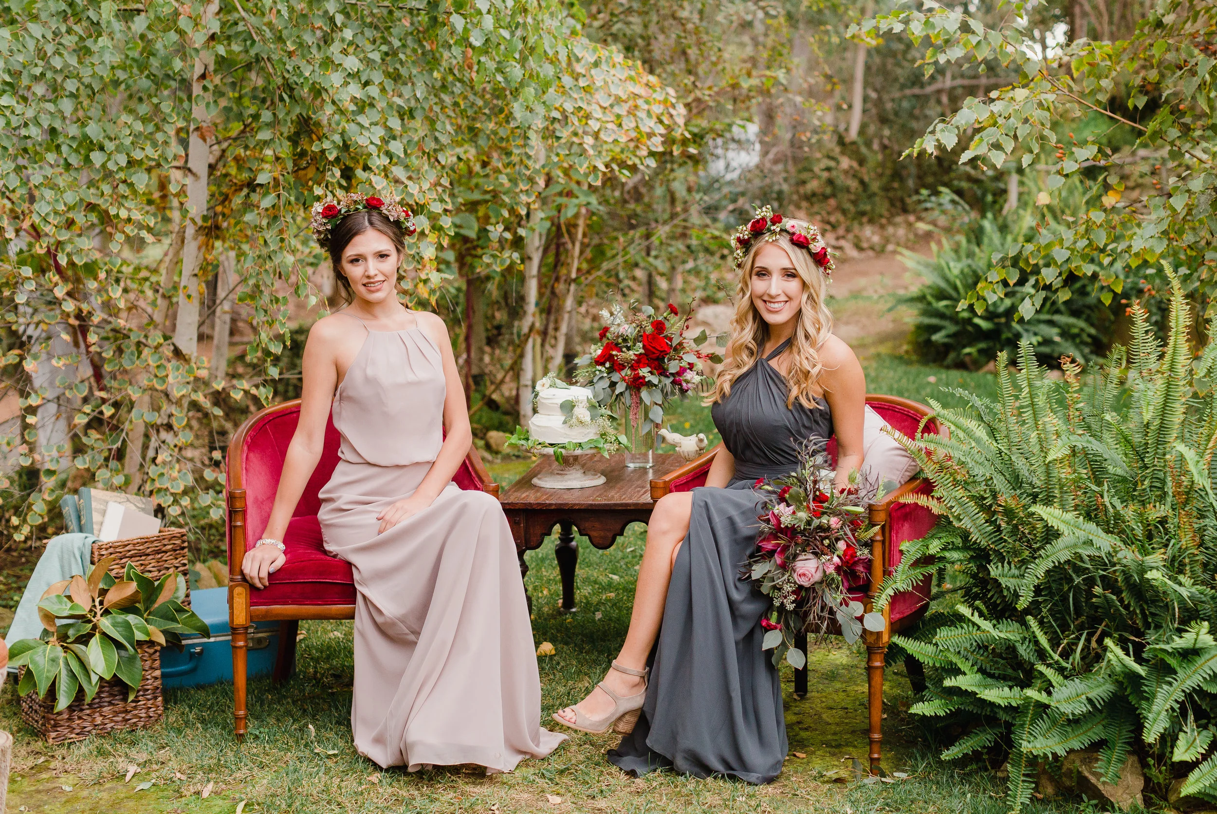 DARK RED VELVET Chairs - $80 FOR SET