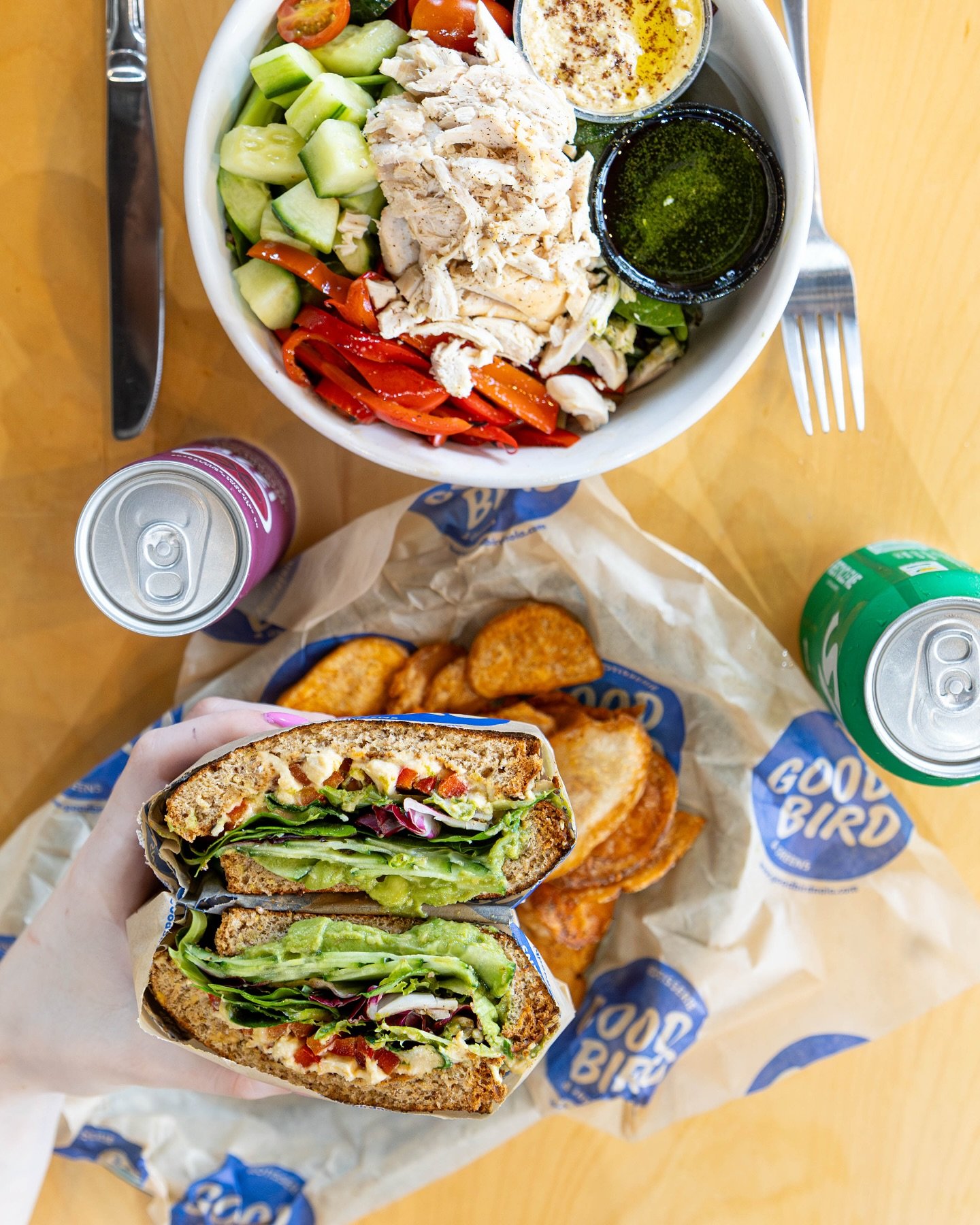 A little crunch, a little green, a lot of flavor. Every bite hits different when it&rsquo;s made with real ingredients and real care!

#goodbird #wrap #healthyeating #neworleans #sandwich