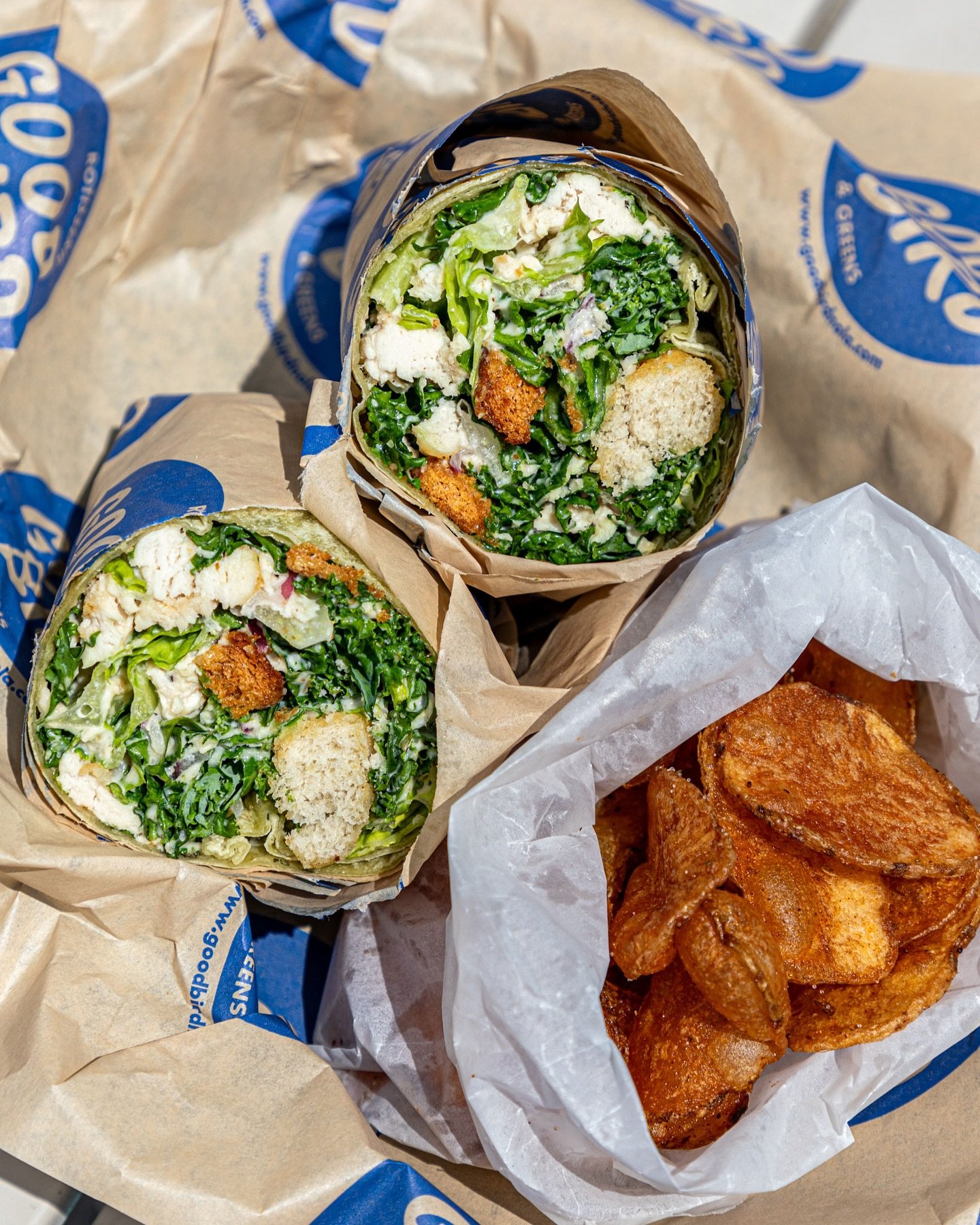 You can never go wrong with a classic Superdome Caesar. Add chicken or make it into a wrap!
 
#goodbird #wrap #salad #neworleans #healthyeating
