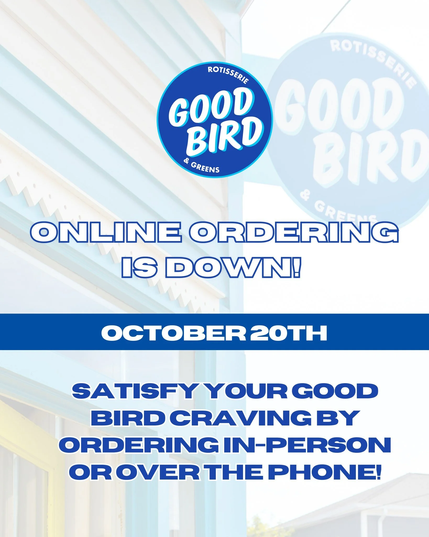 Only taking in-person or over-the-phone orders right now! π
Don’t let your Good Bird craving wait. Swing by or give us a call to get your favorite sandwich today π€€
π² (504) 516-2307
π₯οΈ goodbirdnola.com 
#goodbird #nola #healthyeating #new