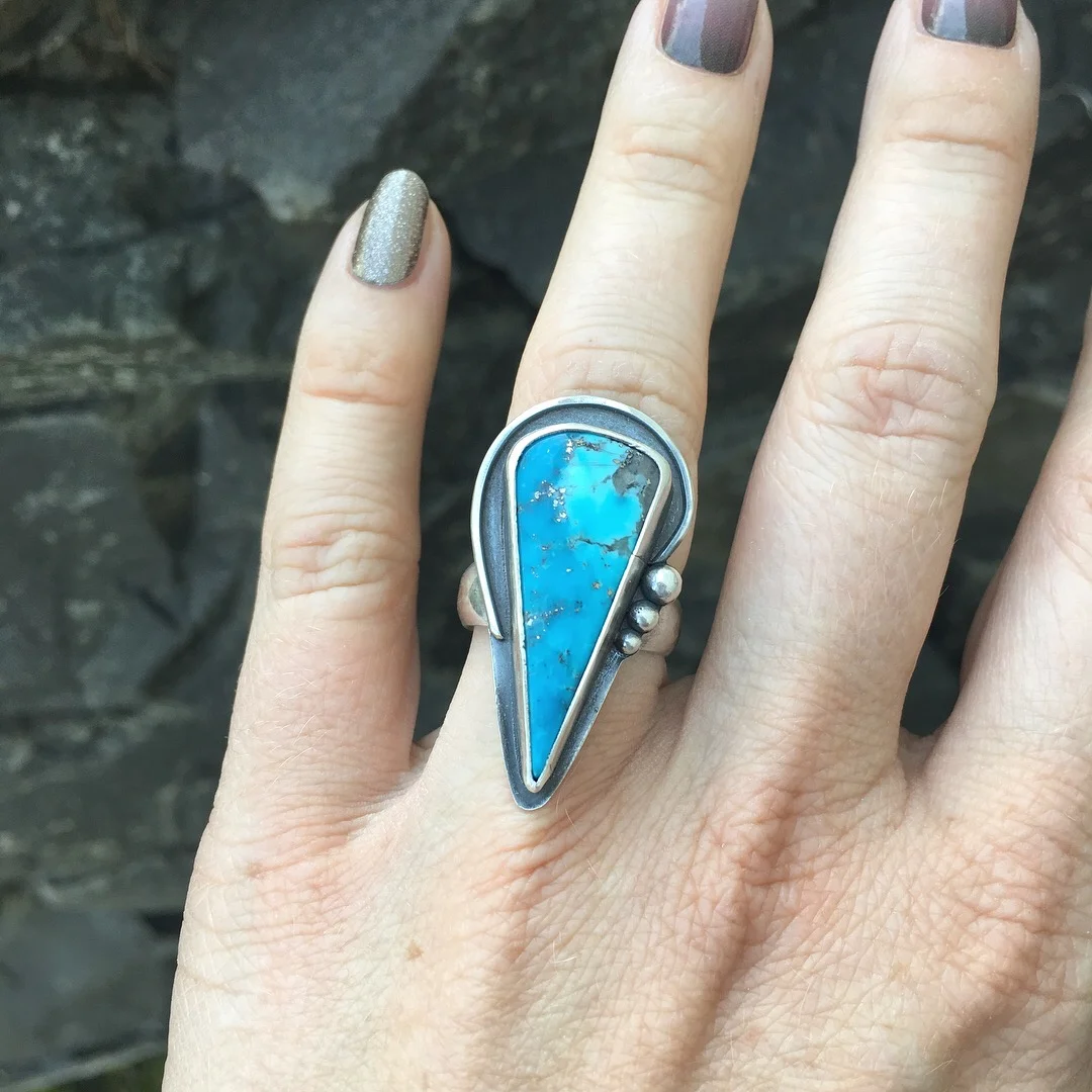 Kingman Turquoise Ring
