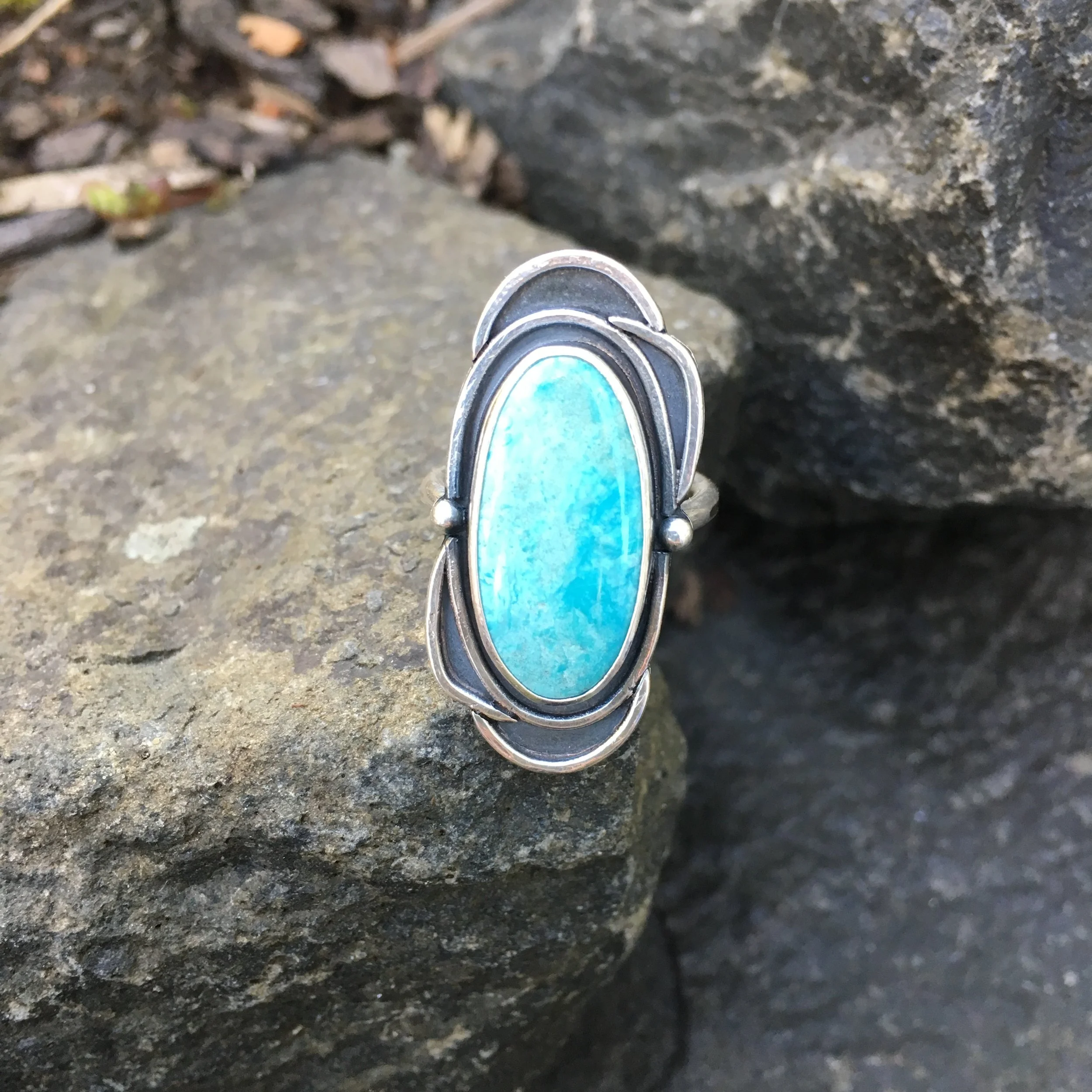 Blue Gem Turquoise Ring