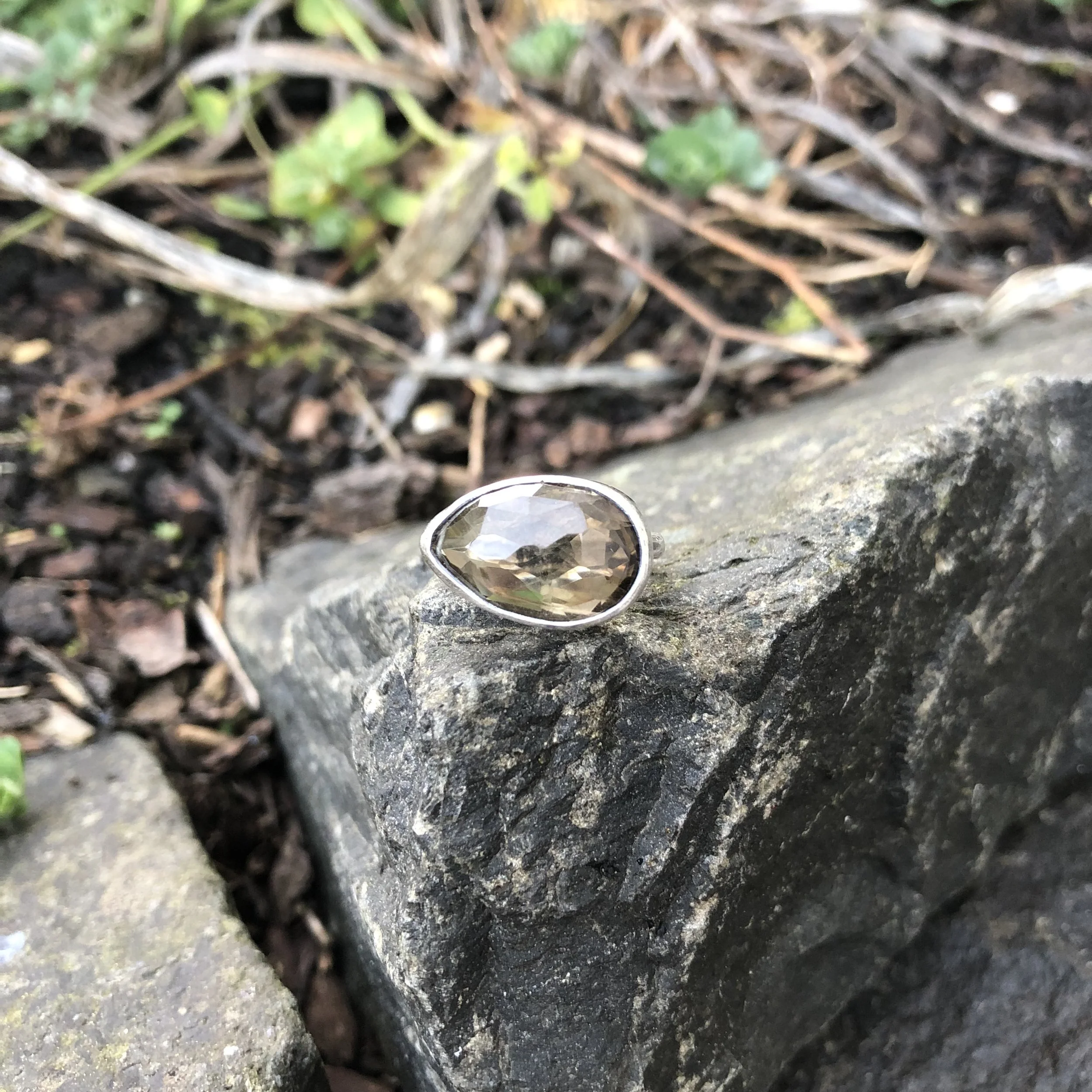 Smoky Citrine Ring