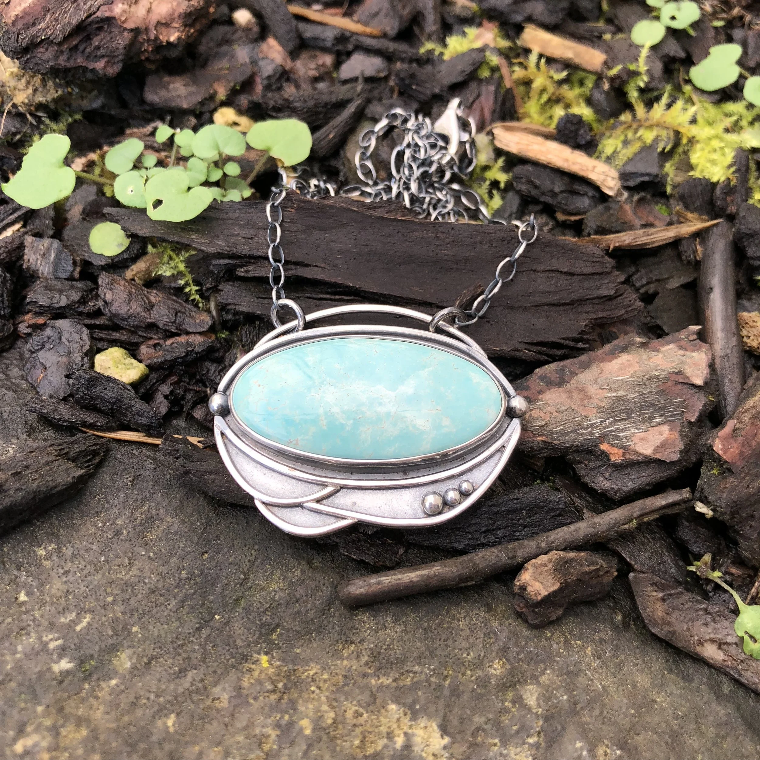 Blue Gem Turquoise Necklace