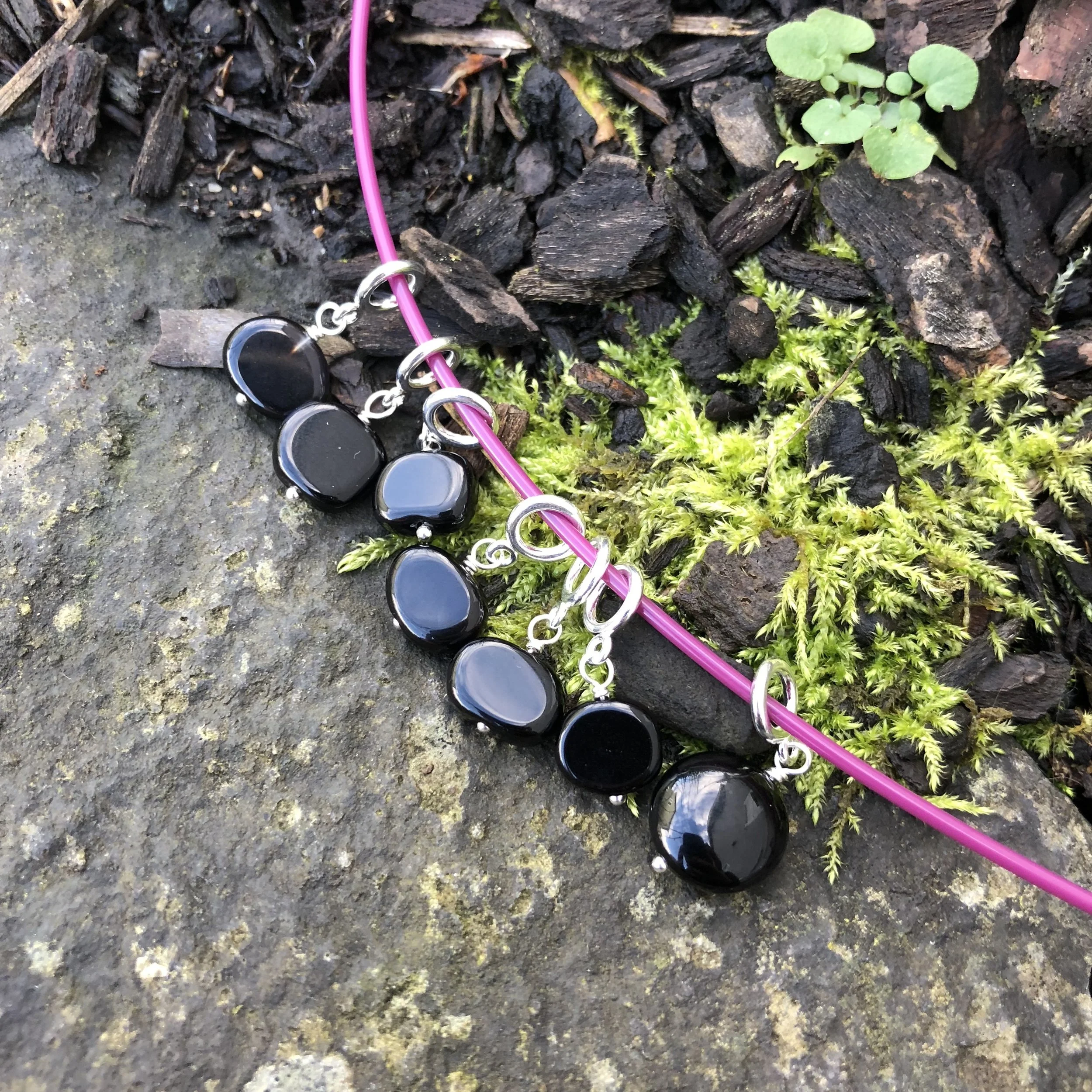 Stitch Markers - Onyx