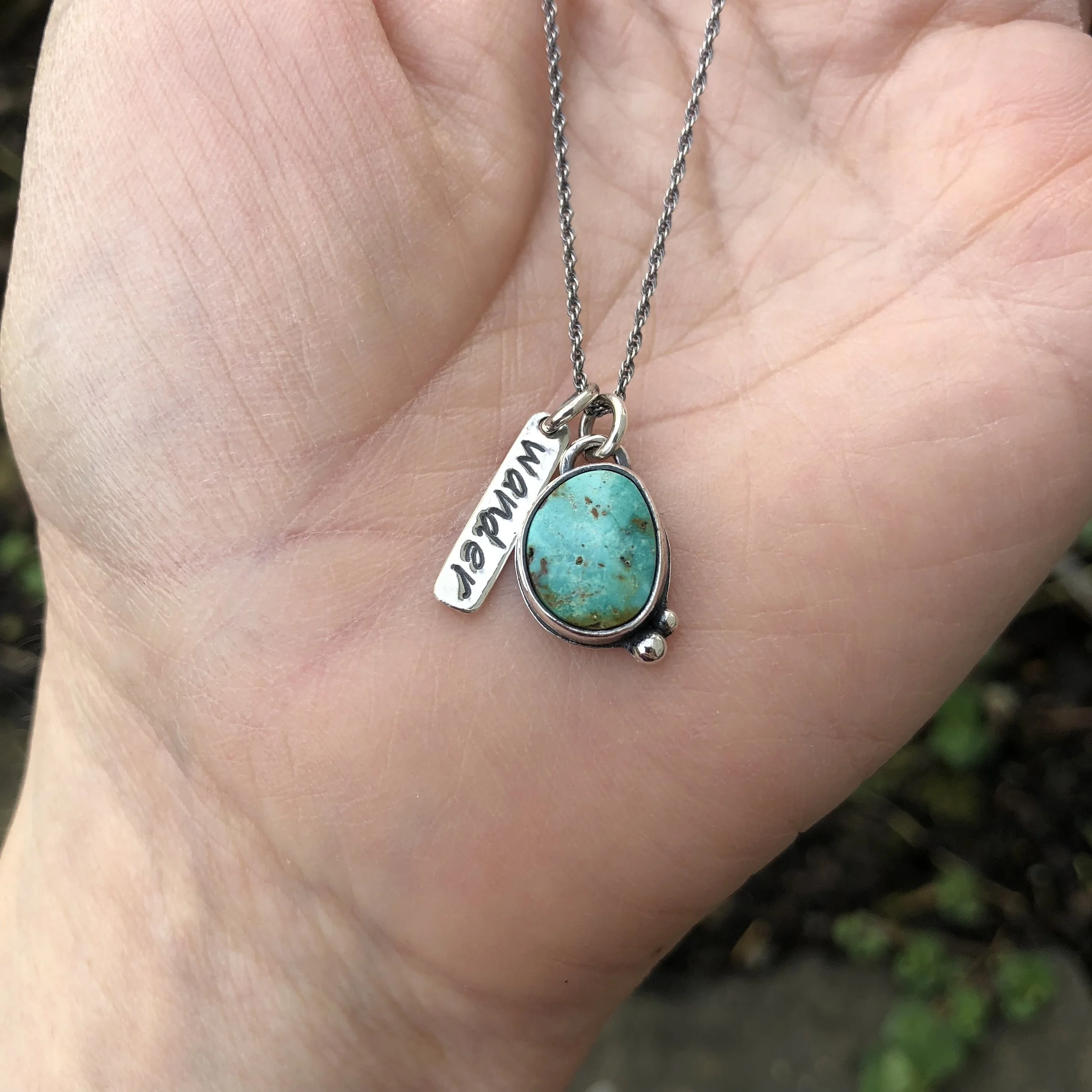 Charm Necklace - Turquoise Mountain