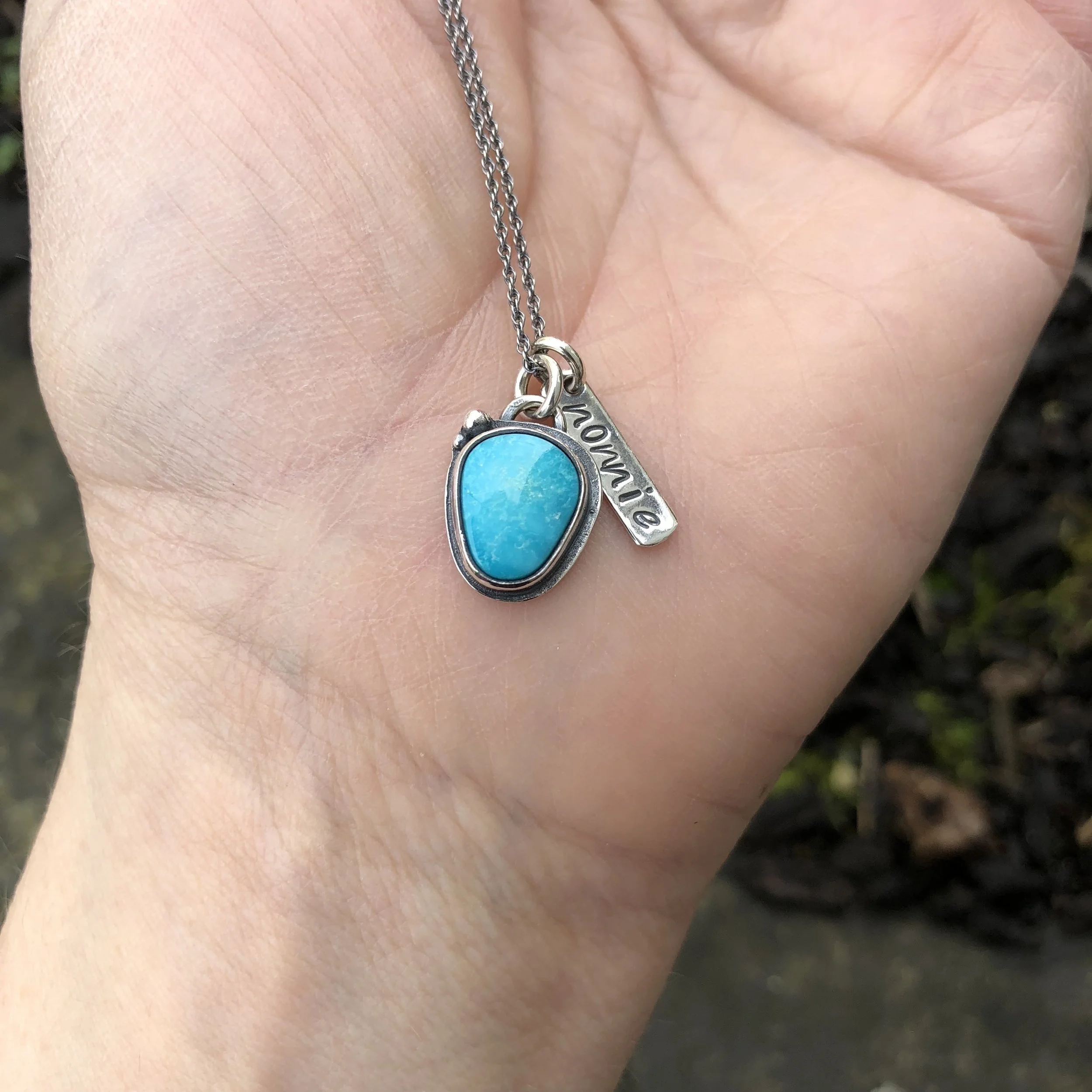 Charm Necklace - Turquoise Mountain