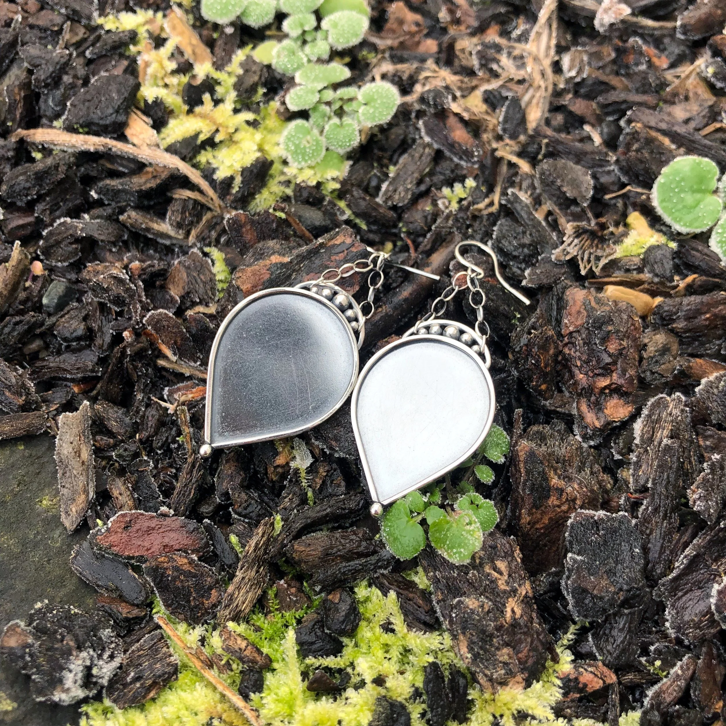 Rounded Drop Earrings