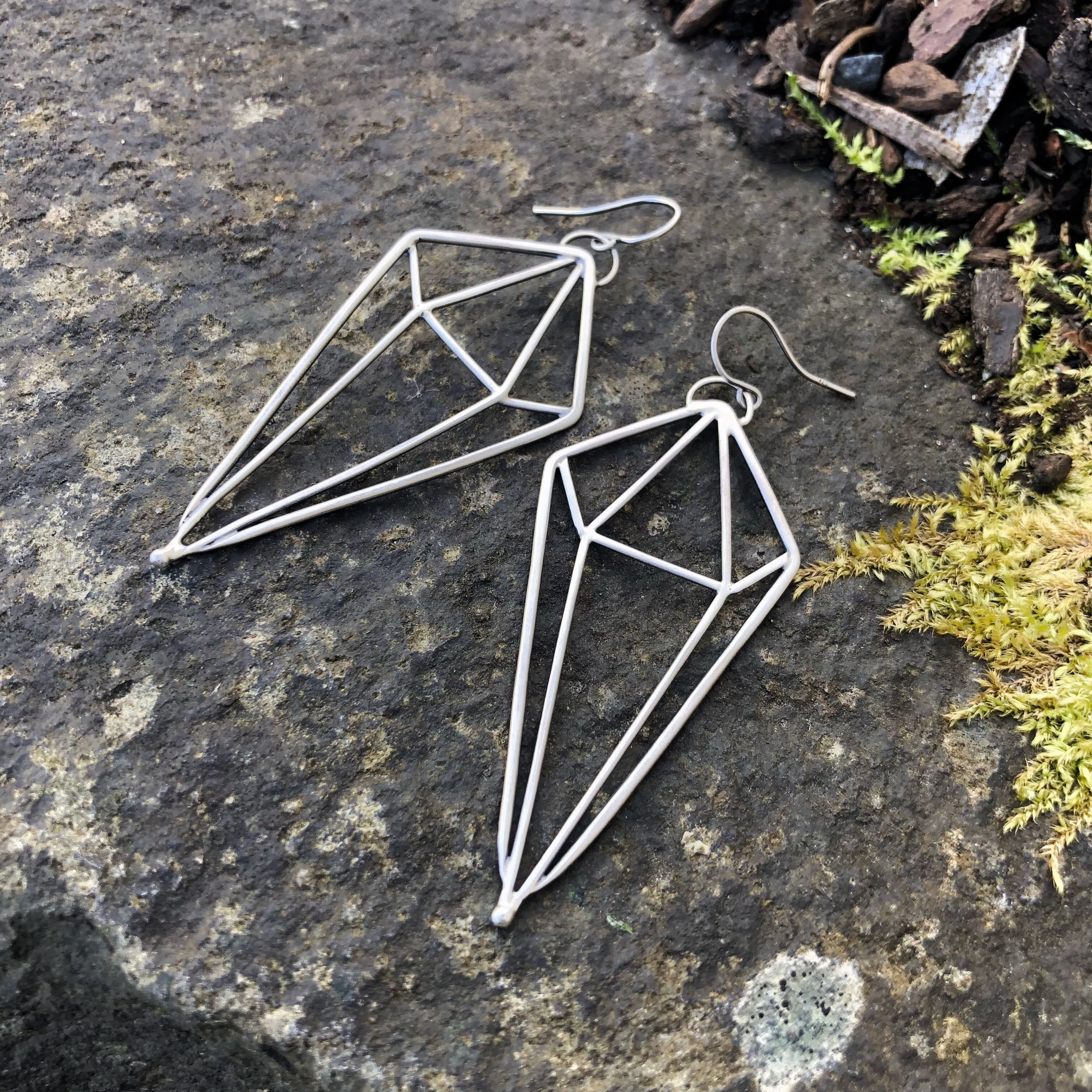 Deco Diamond Earrings